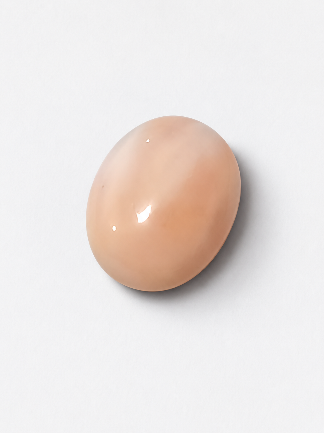 Natural White Coral (Safed Moonga) Gemstone – Certified Oval Cabochon | Loose Healing & Astrological Stone - Image 3