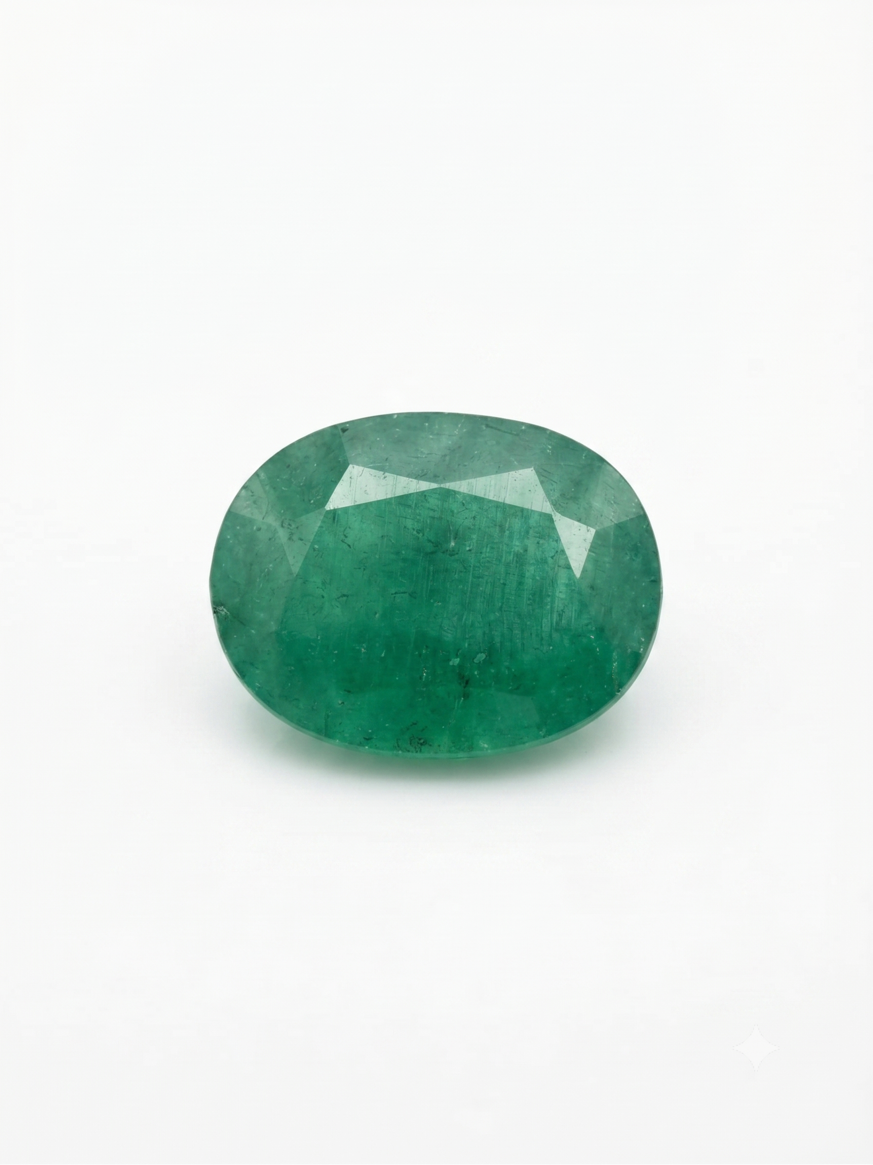 Natural Emerald (Panna) – Oval Mixed Cut Loose Gemstone (4.98 Cts)