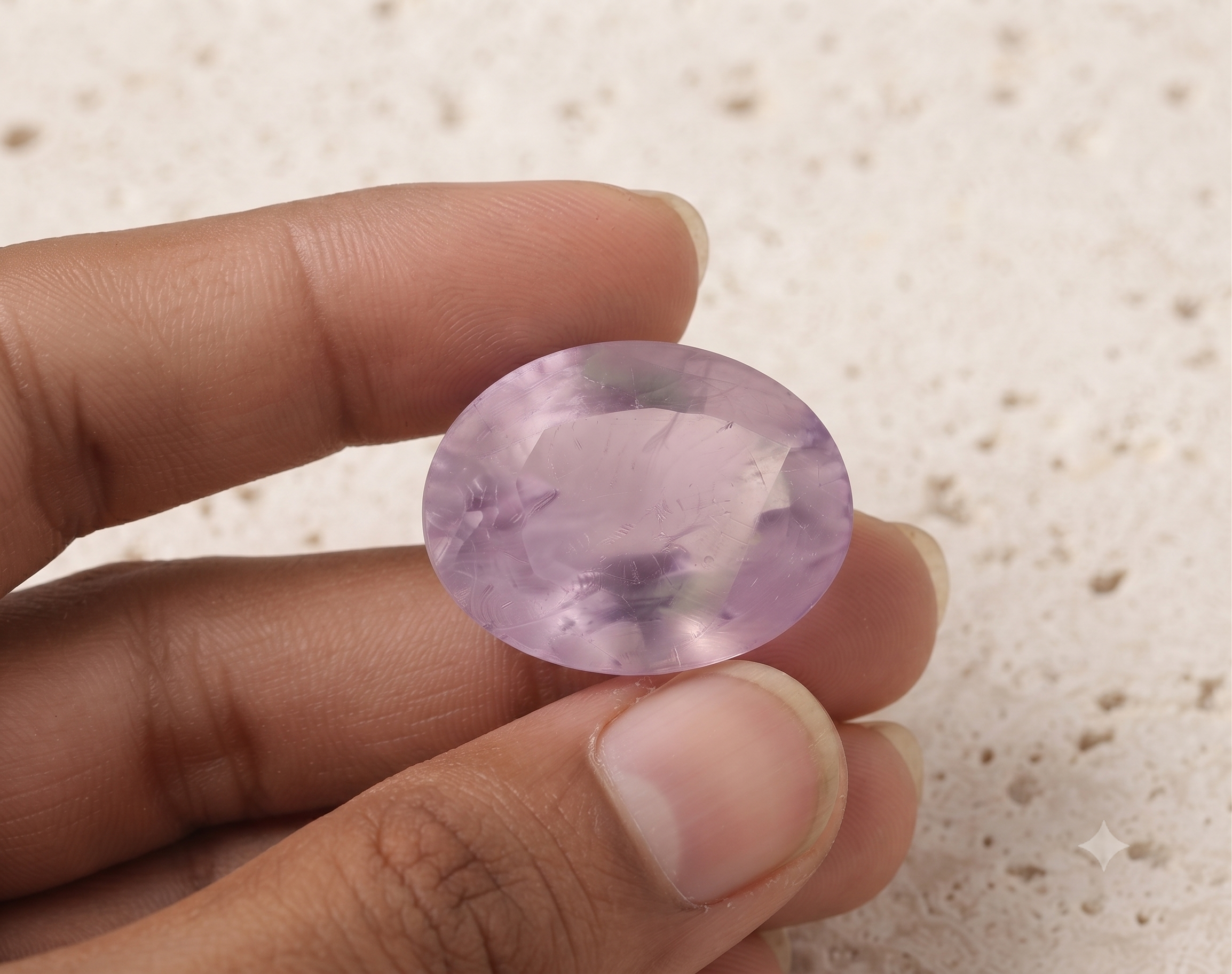 Natural Pink Ametrine Gemstone – 10.45 Ct Oval Mixed Cut Loose Quartz Gemstone - Image 4