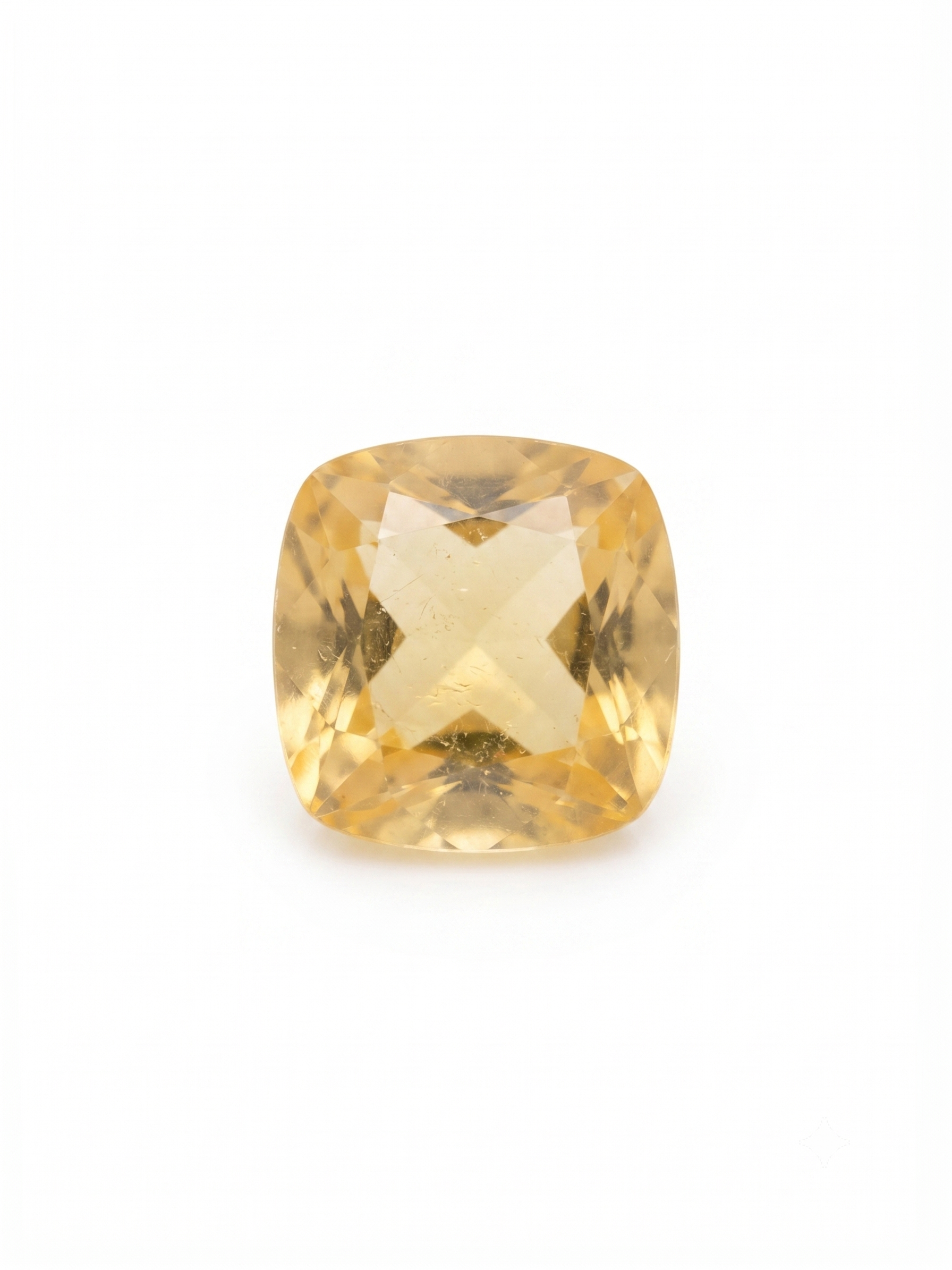 Natural Citrine Quartz Certified Gemstone – 2.43 Carat Cushion Mixed Cut - Image 4