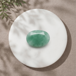 Natural Emerald (Panna) Oval Mixed Cut Gemstone – 6.65 Carats | IGI Certified