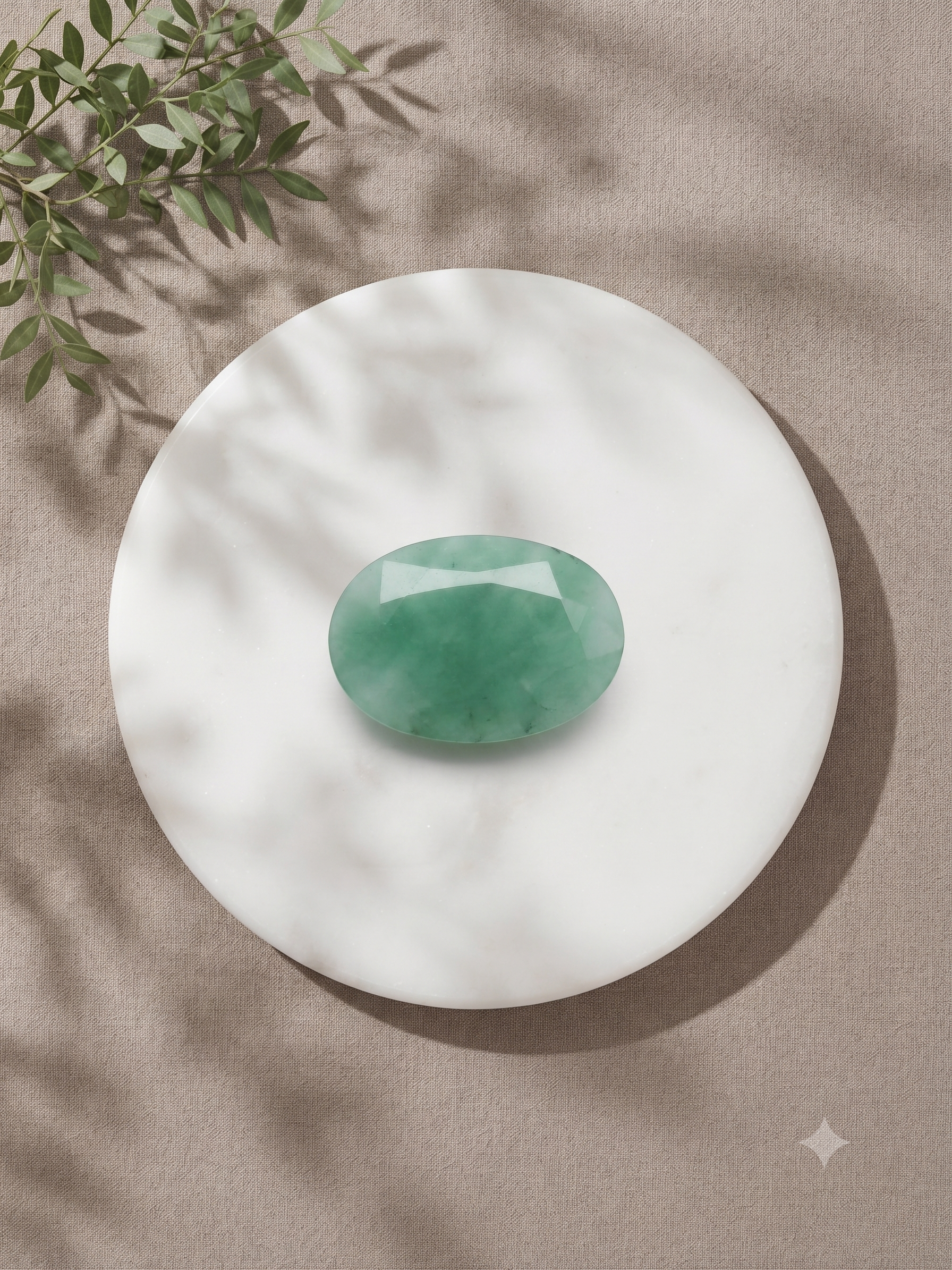 Natural Emerald (Panna) Oval Mixed Cut Gemstone – 6.65 Carats | IGI Certified