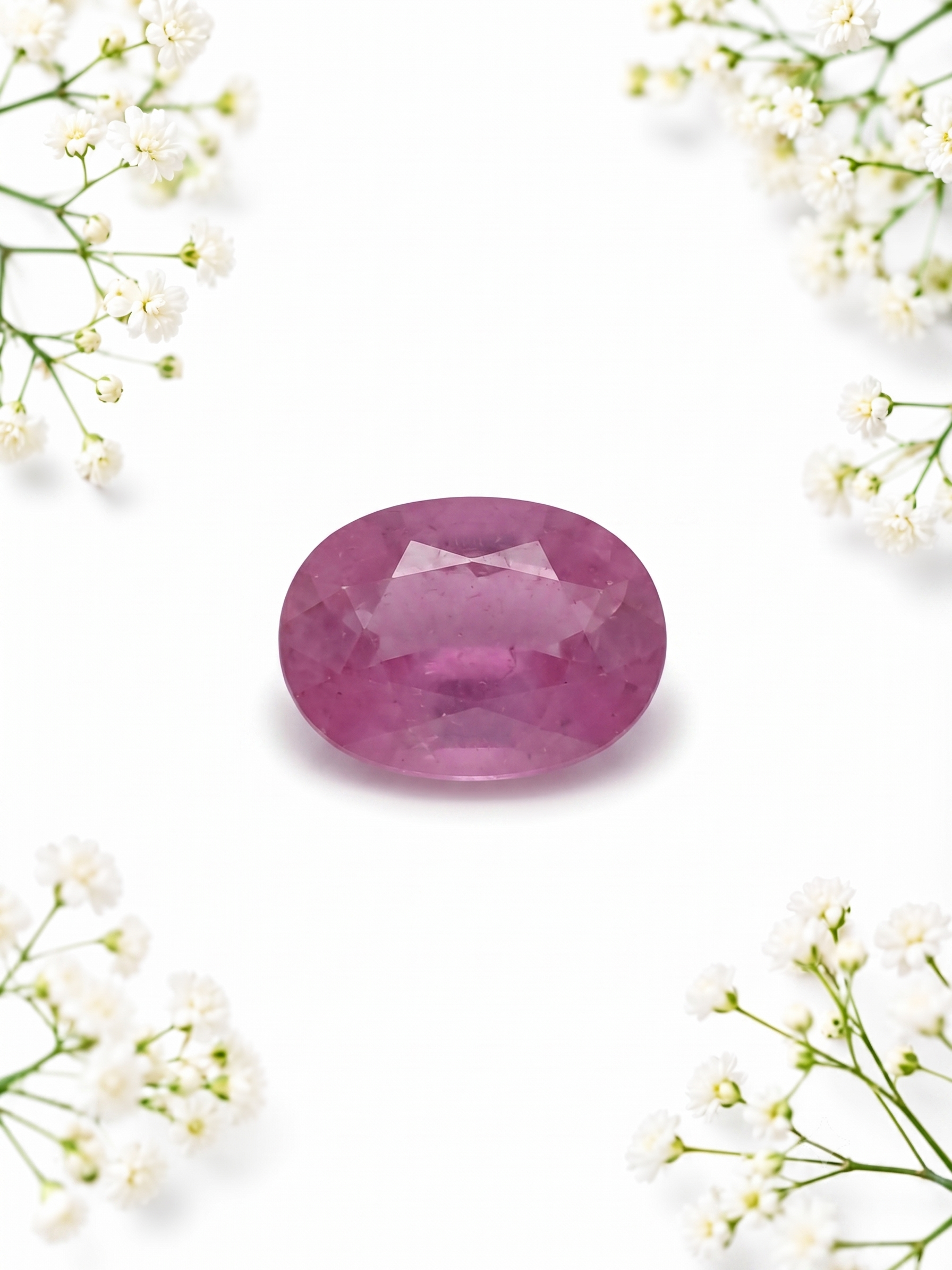 Premium 11.22 Cts Certified Natural Ruby (Manik) Oval Mixed Cut - Image 3