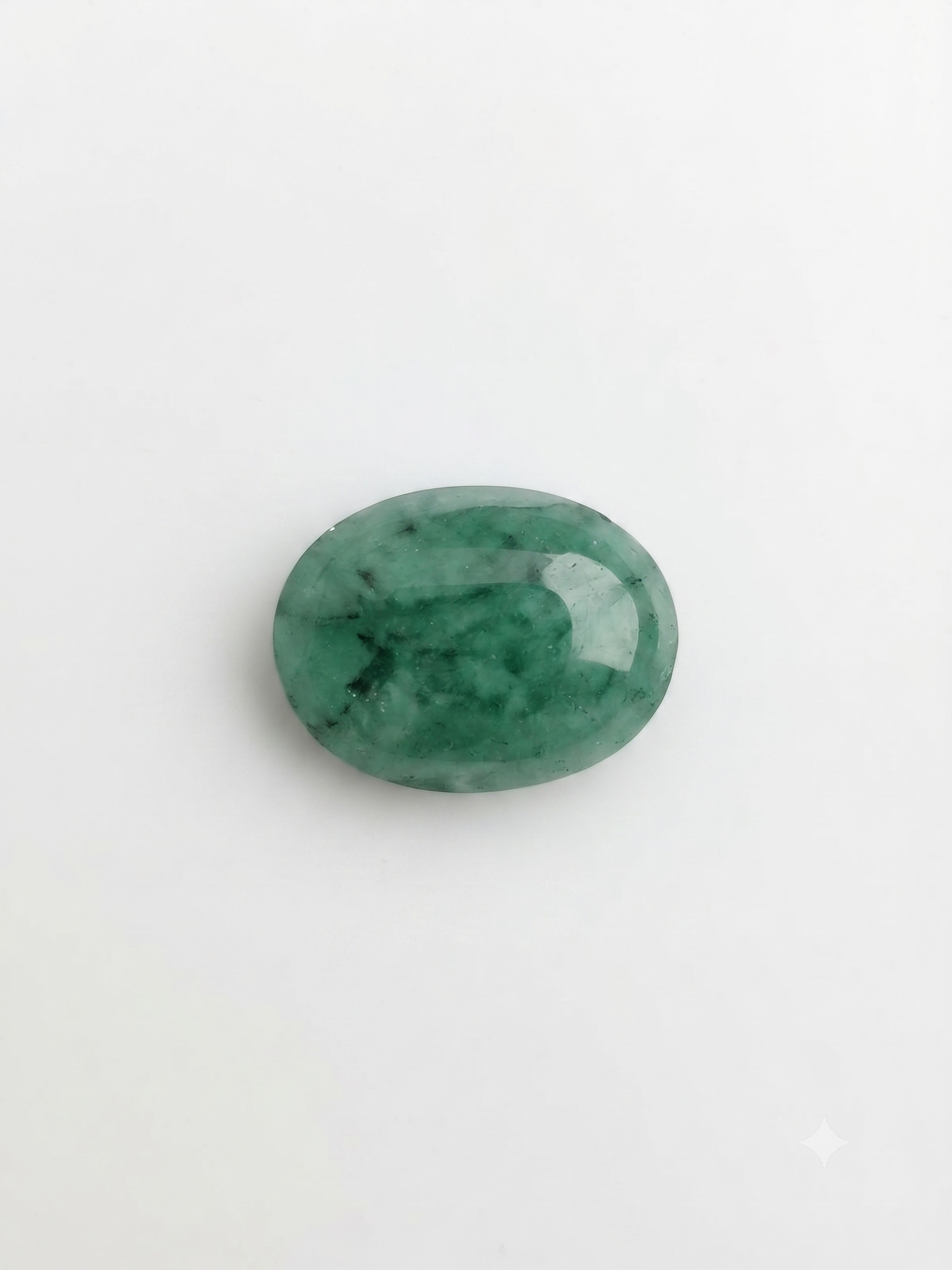 Natural Emerald (Panna) Gemstone – 4.32 Carat Certified Oval Mixed Cut Green Emerald - Image 2