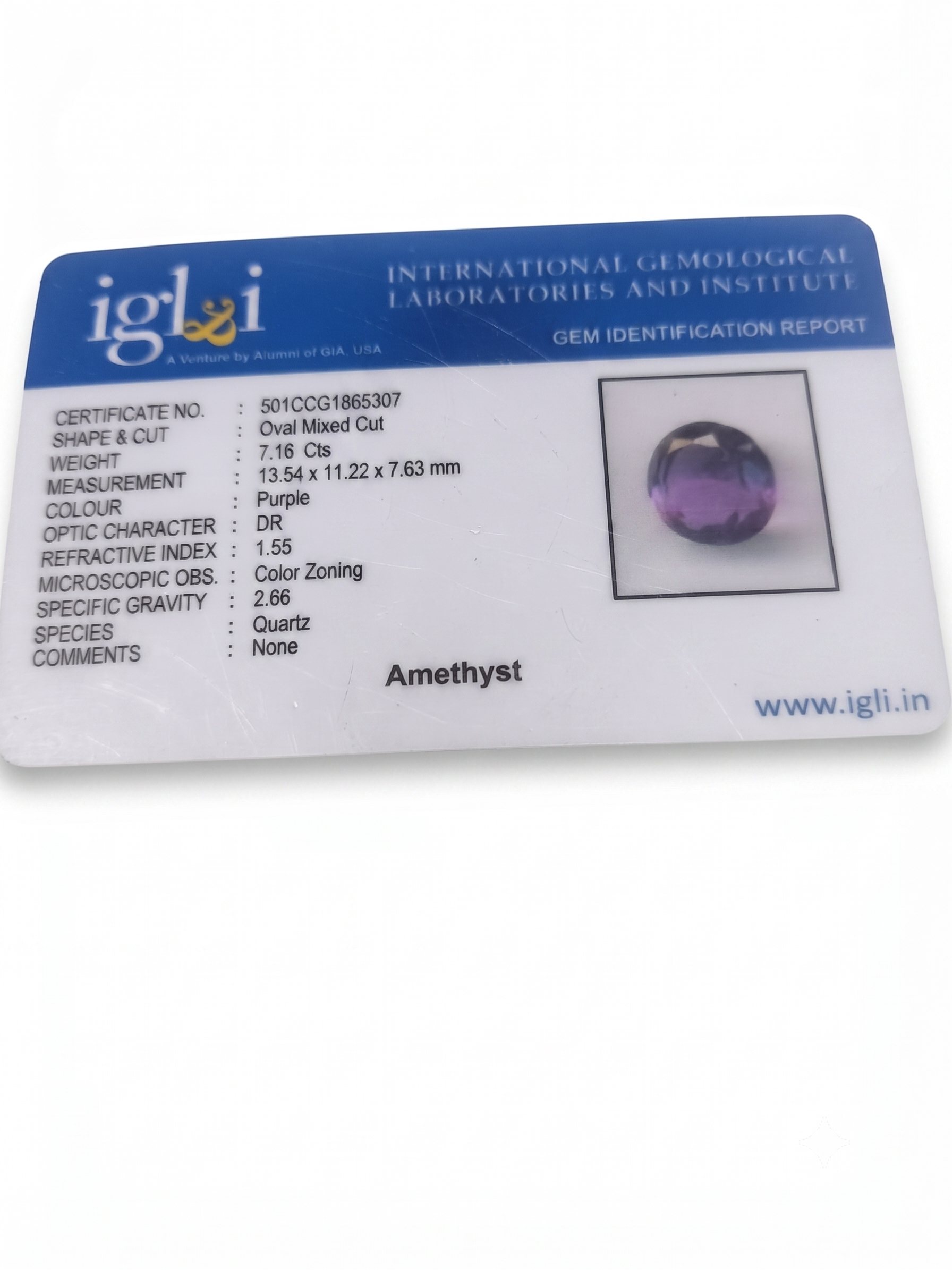 Natural Amethyst (Jamunia) Gemstone – Product Listing - Image 3