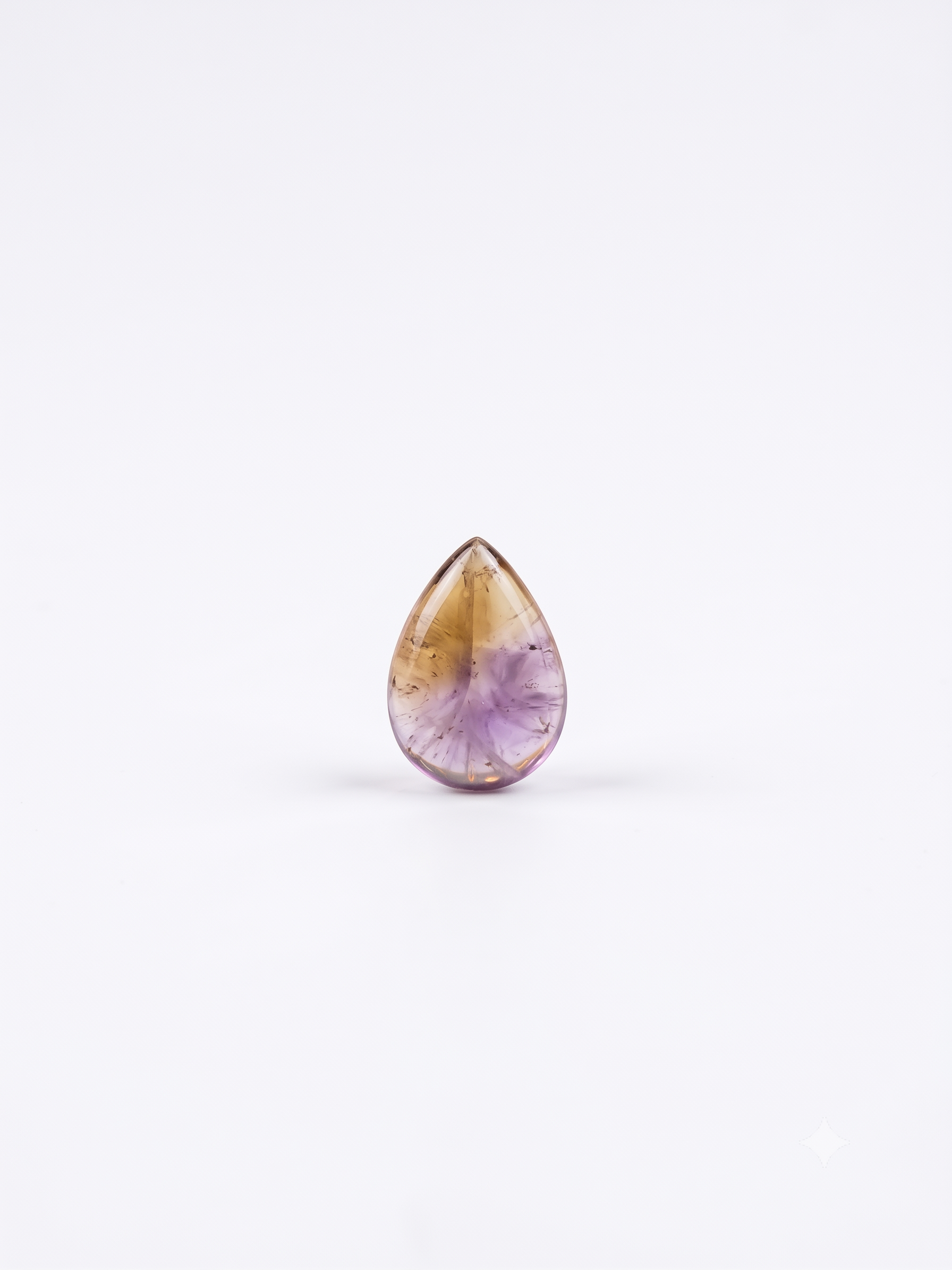 Premium Natural Bi-Color Ametrine Teardrop Gemstone