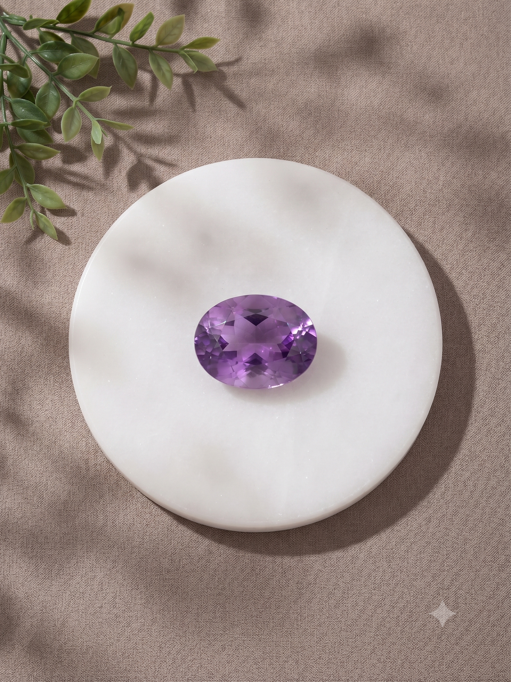 Natural Amethyst (Jamunia) 3.20 Carat Certified Purple Gemstone | Original Shani Ratna for Peace, Wisdom & Spiritual Growth - Image 2