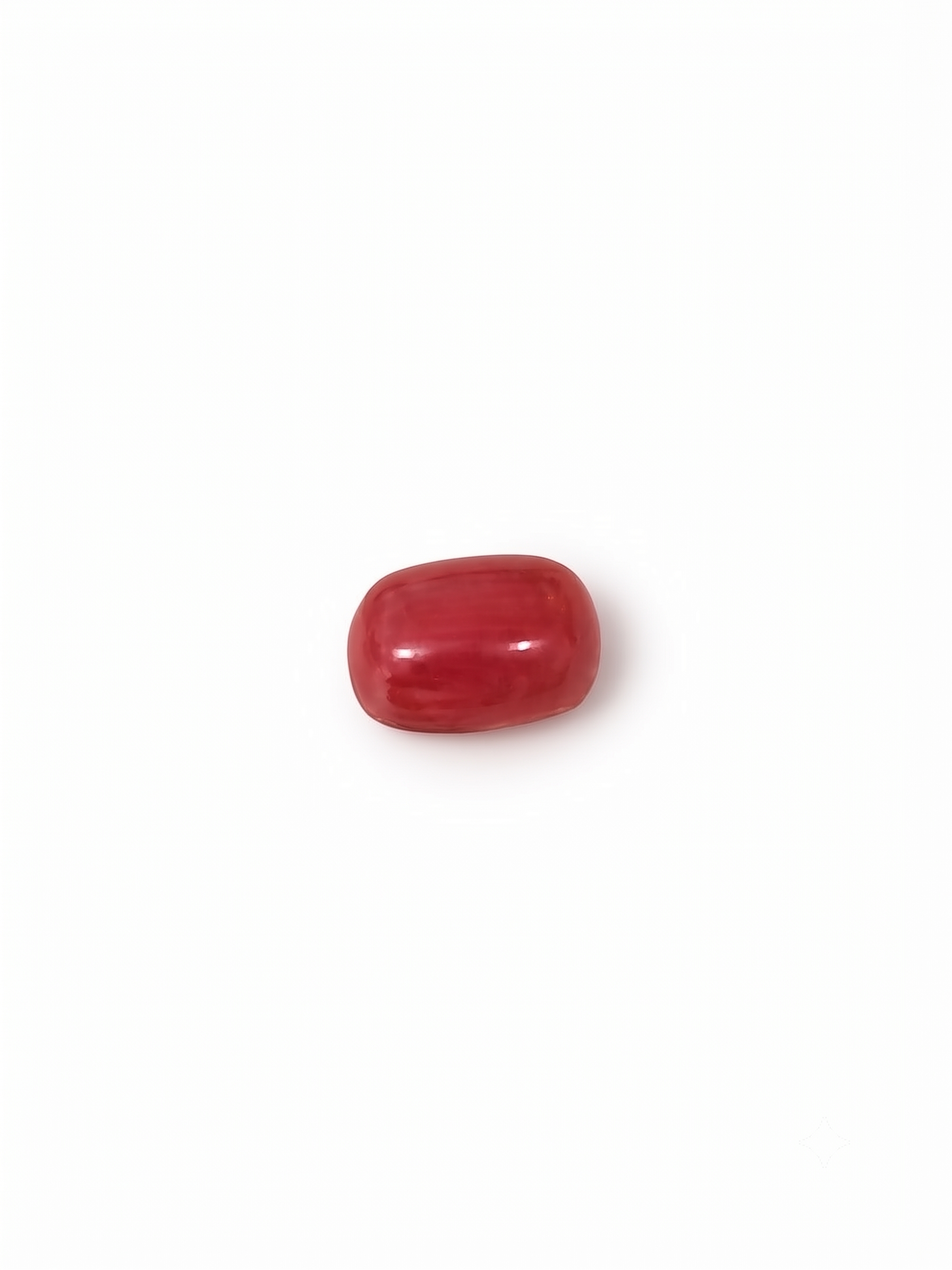 Natural Red Coral (Moonga) Gemstone – 4.67 Carat | Smooth Cabochon Cut - Image 2