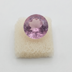 Certified Natural Amethyst (Jamunia) – 9.96 Carat Round Brilliant Cut Gemstone