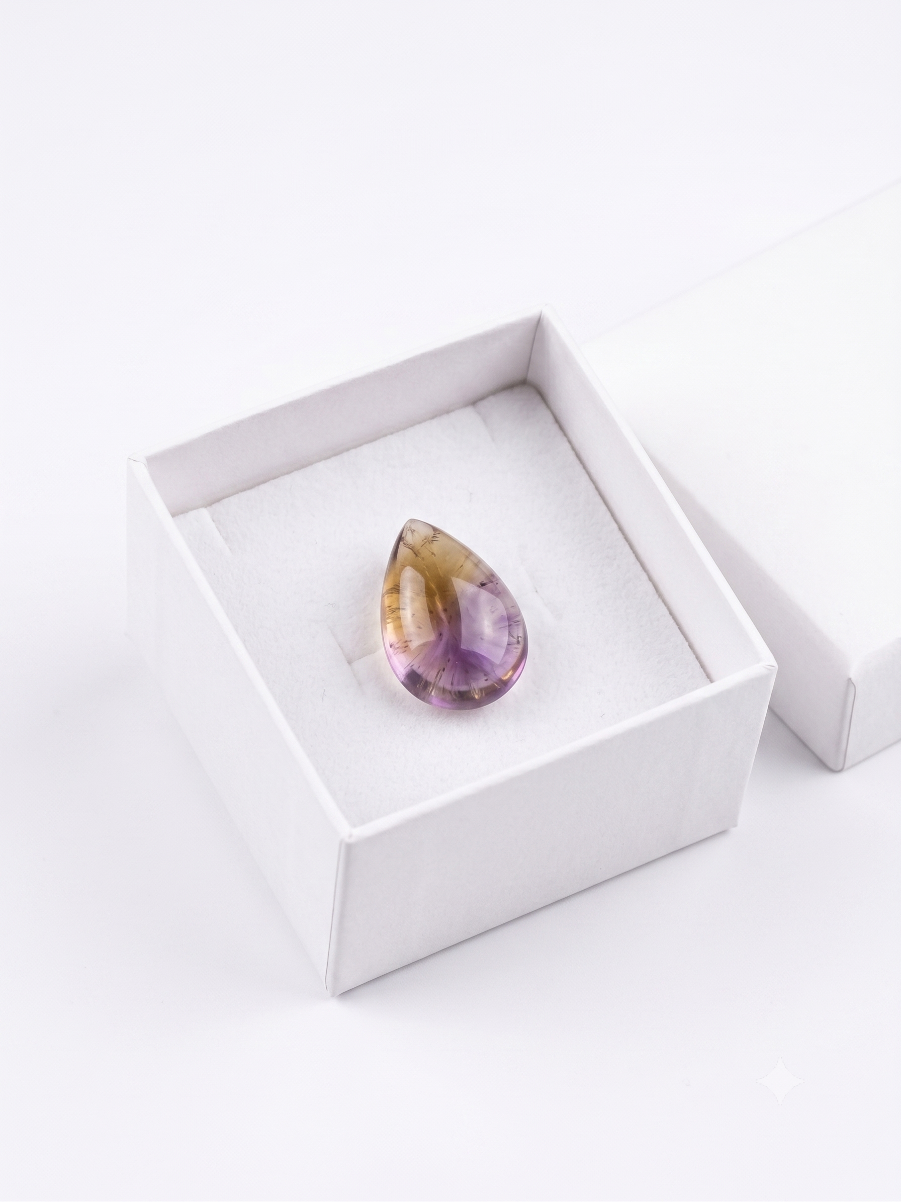 Premium Natural Bi-Color Ametrine Teardrop Gemstone - Image 3