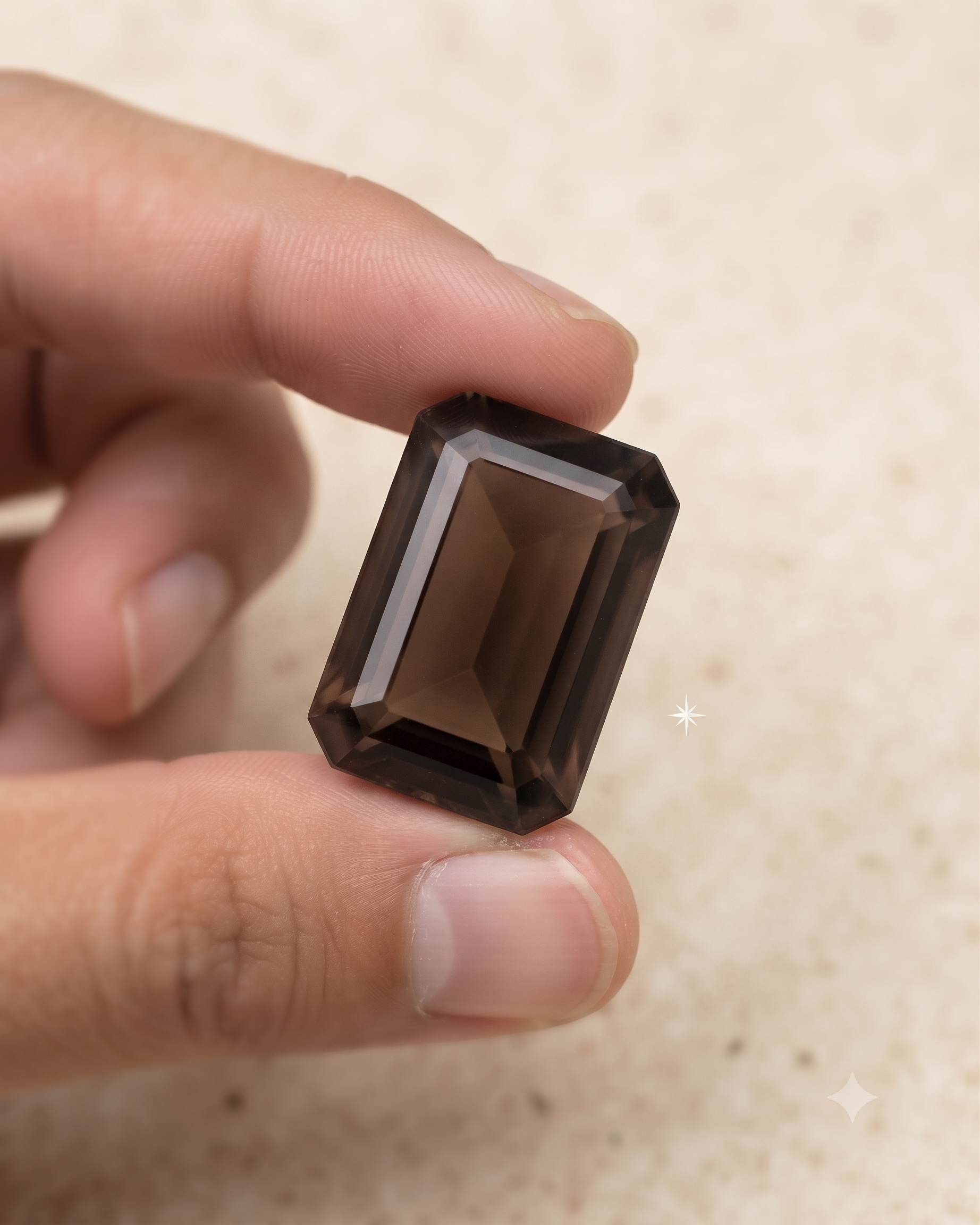 Natural Smoky Quartz Gemstone – Rectangular Step Cut, 7.350 Ct - Image 3