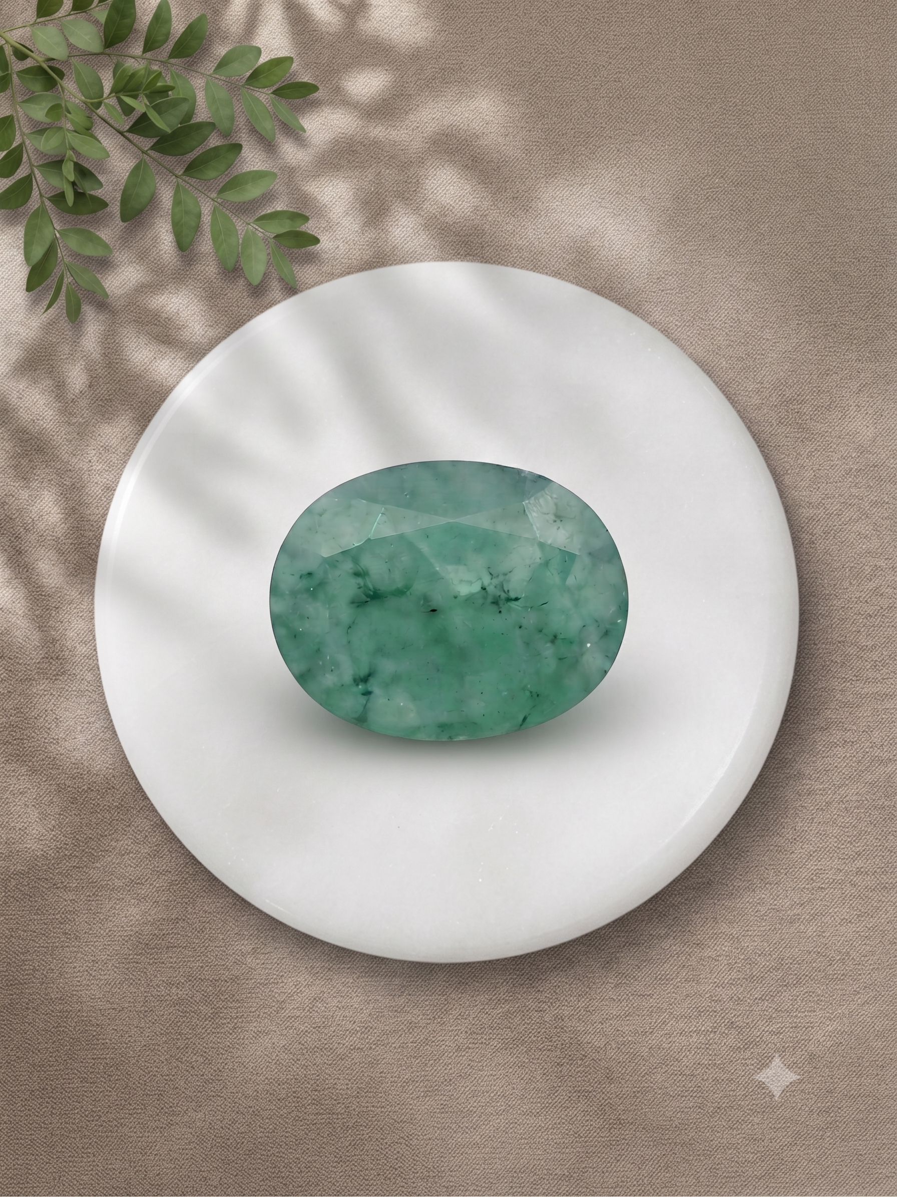 Natural Emerald (Panna) Gemstone – 4.32 Carat Certified Oval Mixed Cut Green Emerald - Image 3