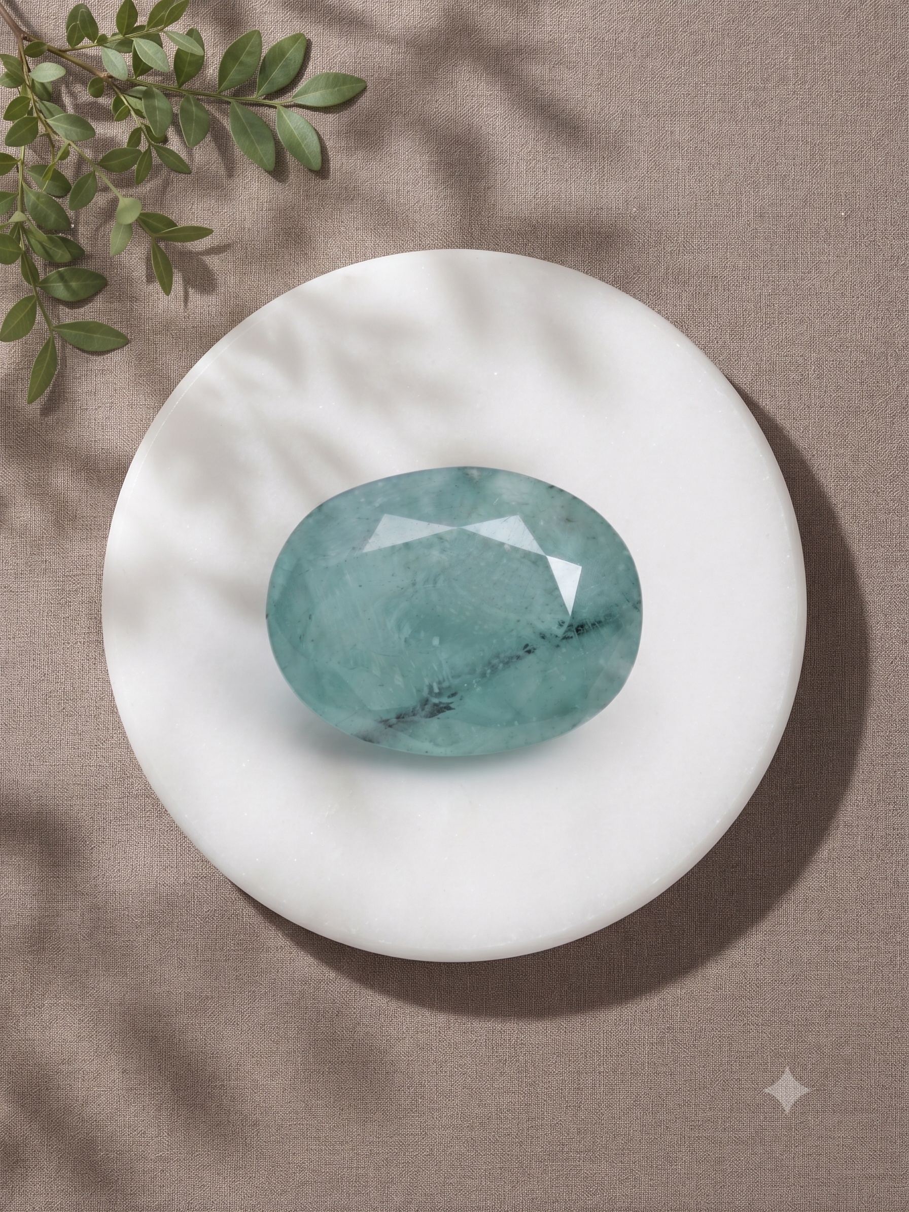 Natural Emerald (Panna) – 3.65 Carat IGI Certified Oval Mixed Cut Green Emerald