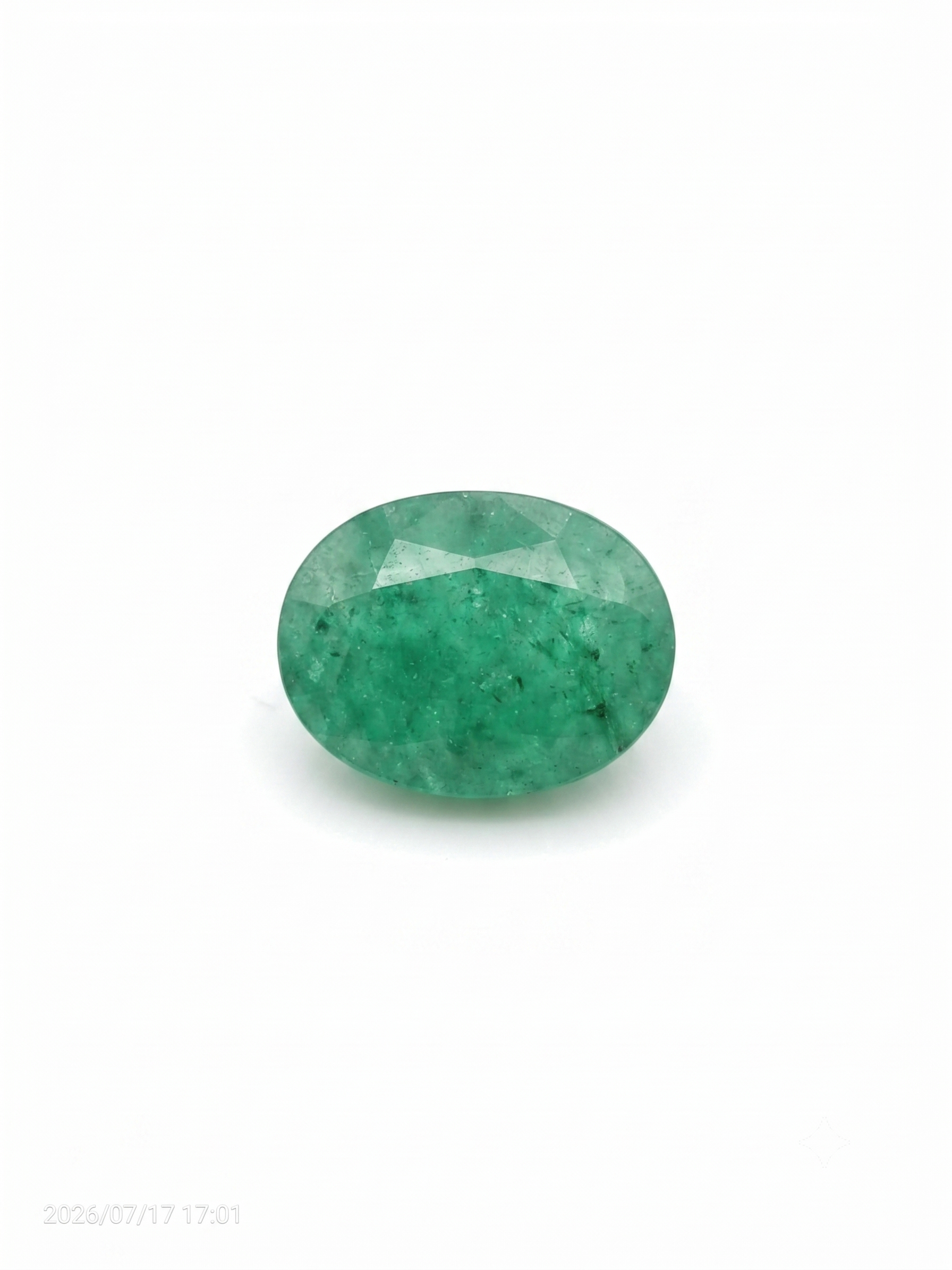 Natural Emerald (Panna) Oval Cabochon – 3.13 Carat Certified Gemstone - Image 4