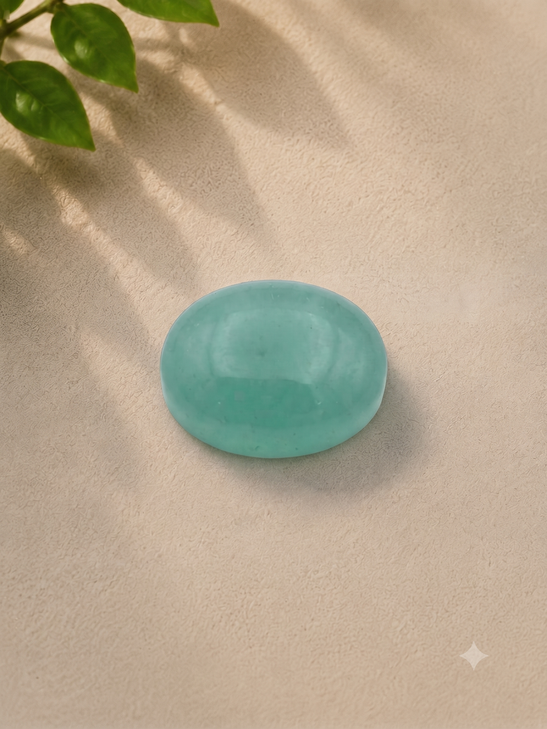 Natural Emerald (Panna) Certified Gemstone – 3.86 Carat Oval Mixed Cut