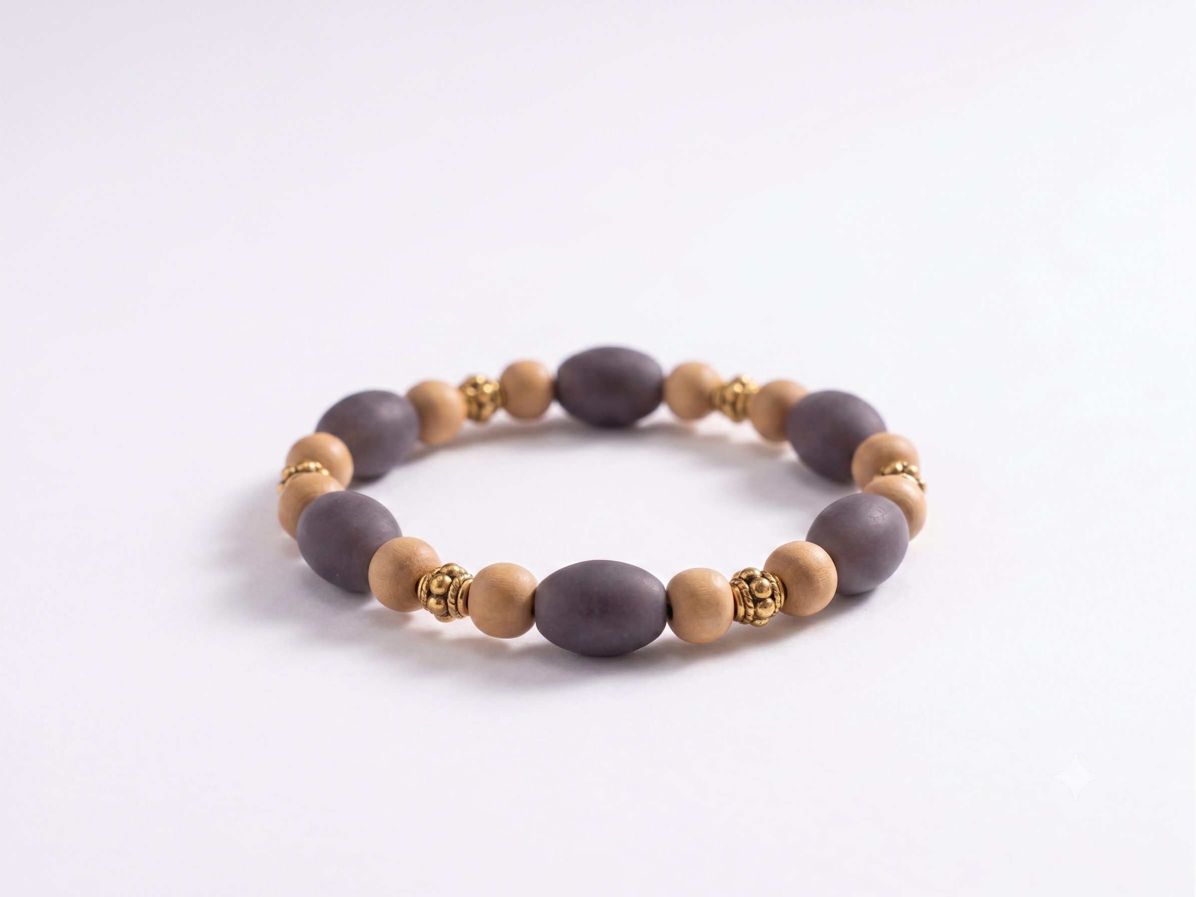 Natural Rudraksha & Black Agate Mala | Handmade Spiritual Prayer Necklace | 108 Beads