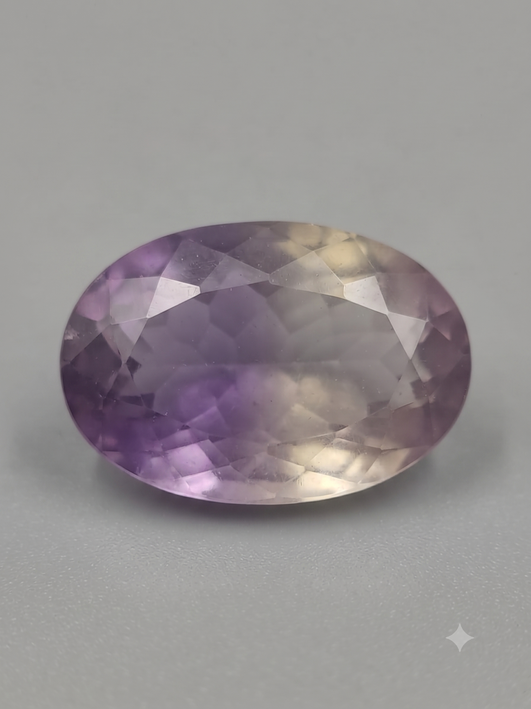 Natural Ametrine Gemstone – 9.00 Ct Oval Mixed Cut Purple & Golden Quartz Loose Gemstone - Image 3