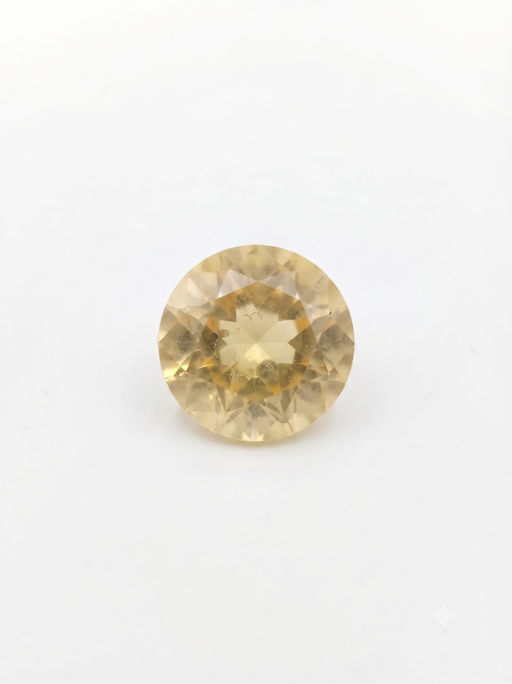 Natural Citrine Quartz Certified Gemstone – 4.85 Carat Round Brilliant Cut - Image 4