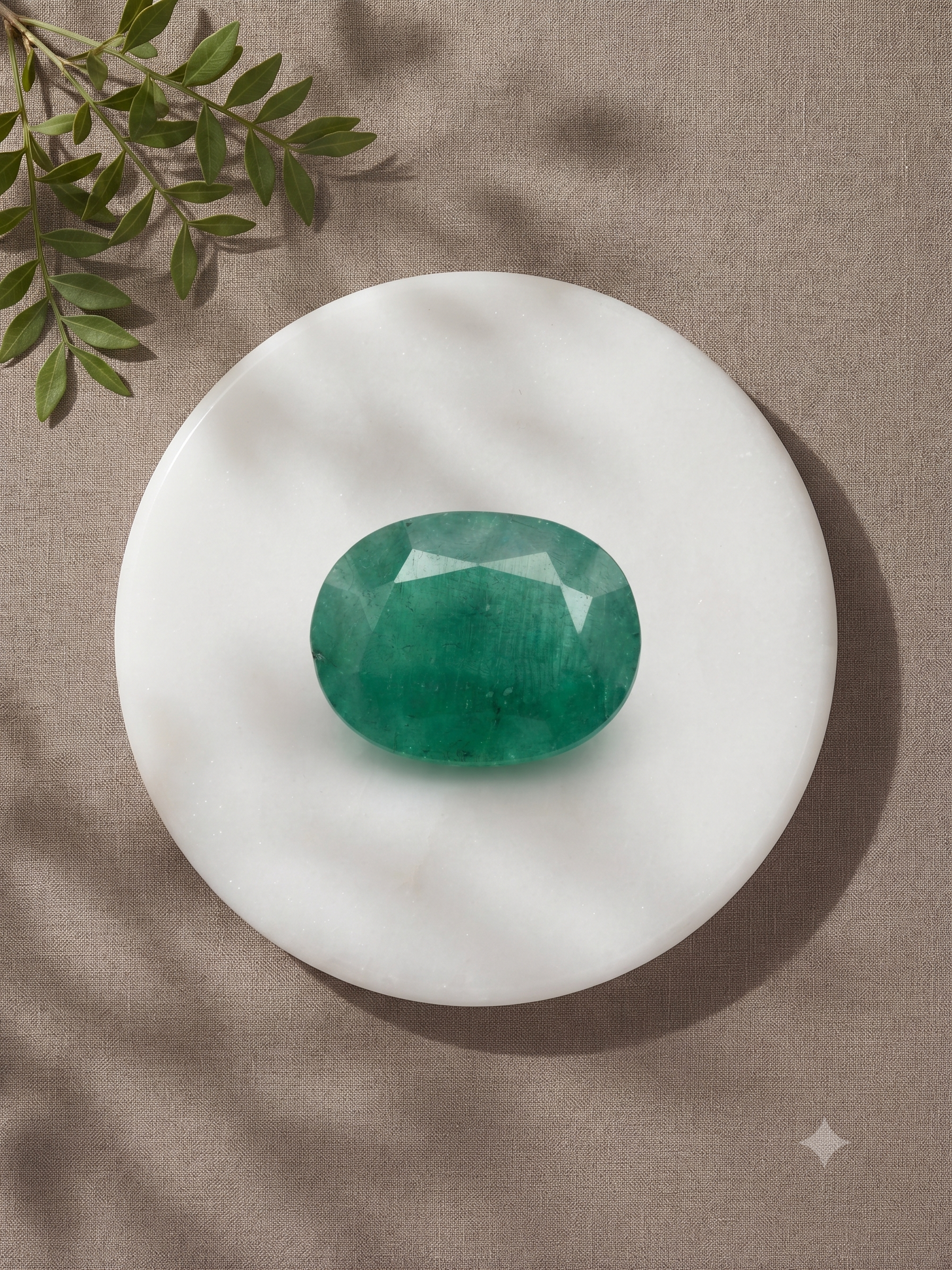 Natural Emerald (Panna) – Oval Mixed Cut Loose Gemstone (4.98 Cts) - Image 2