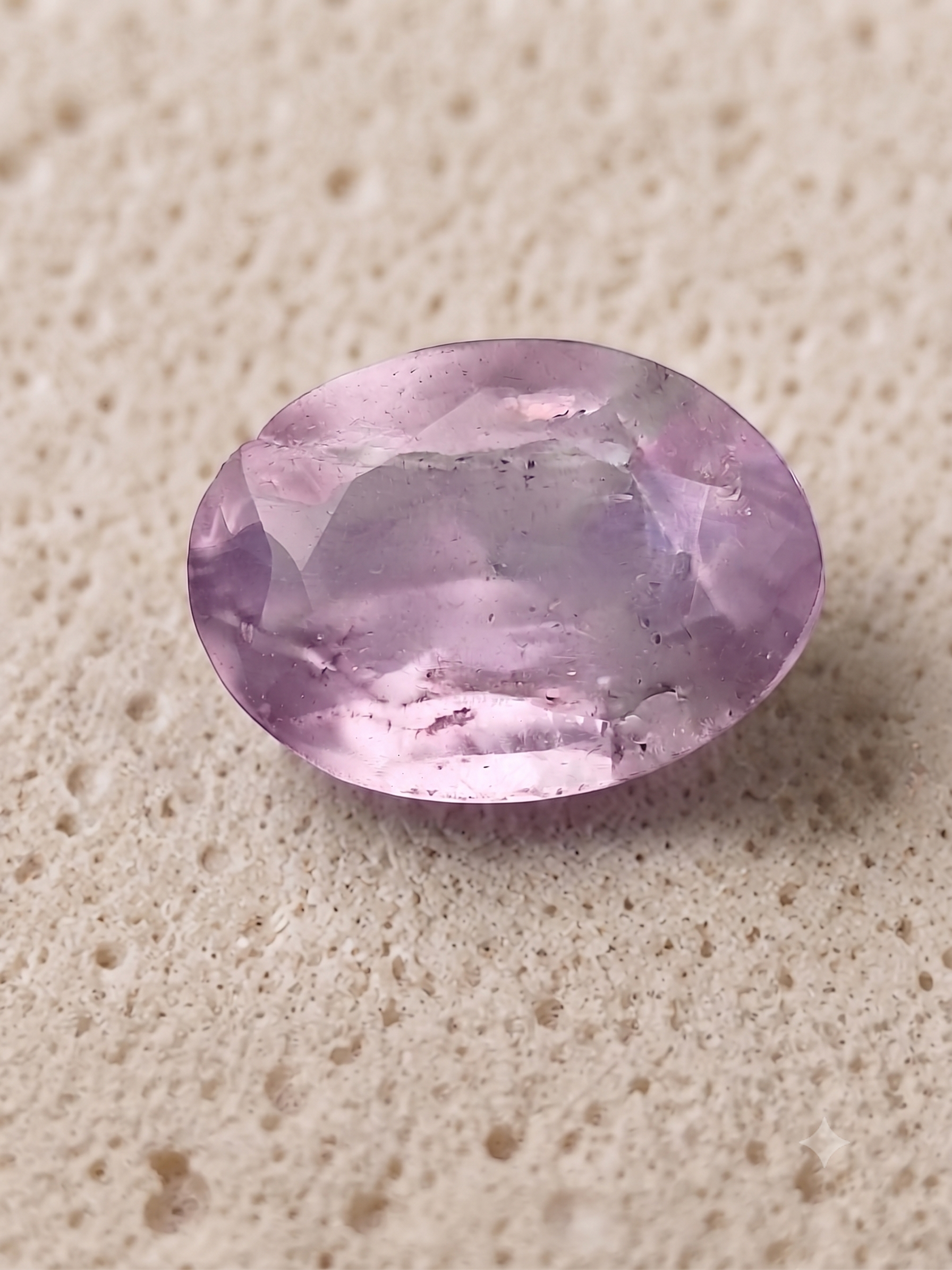 Natural Pink Ametrine Gemstone – 18.60 Ct Oval Mixed Cut Loose Quartz Gemstone