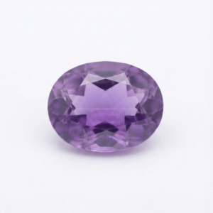 Certified Natural Amethyst (Jamunia) 6.50 Ct Oval Mixed Cut Purple Gemstone for Astrology & Healing