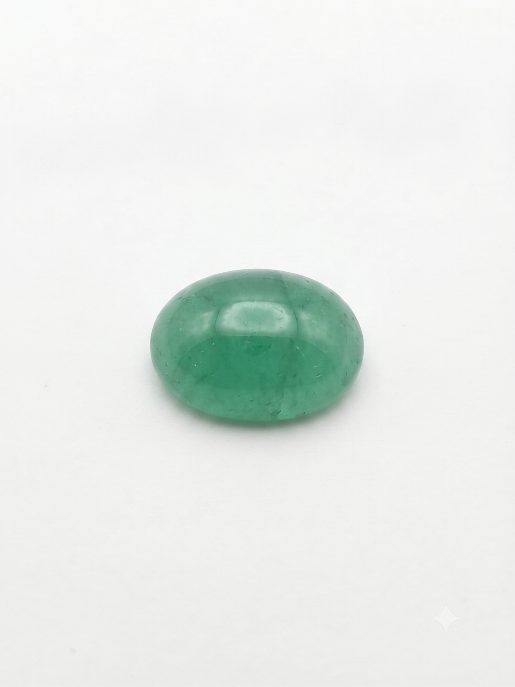 Natural Emerald (Panna) Certified Gemstone – 3.86 Carat Oval Mixed Cut - Image 4