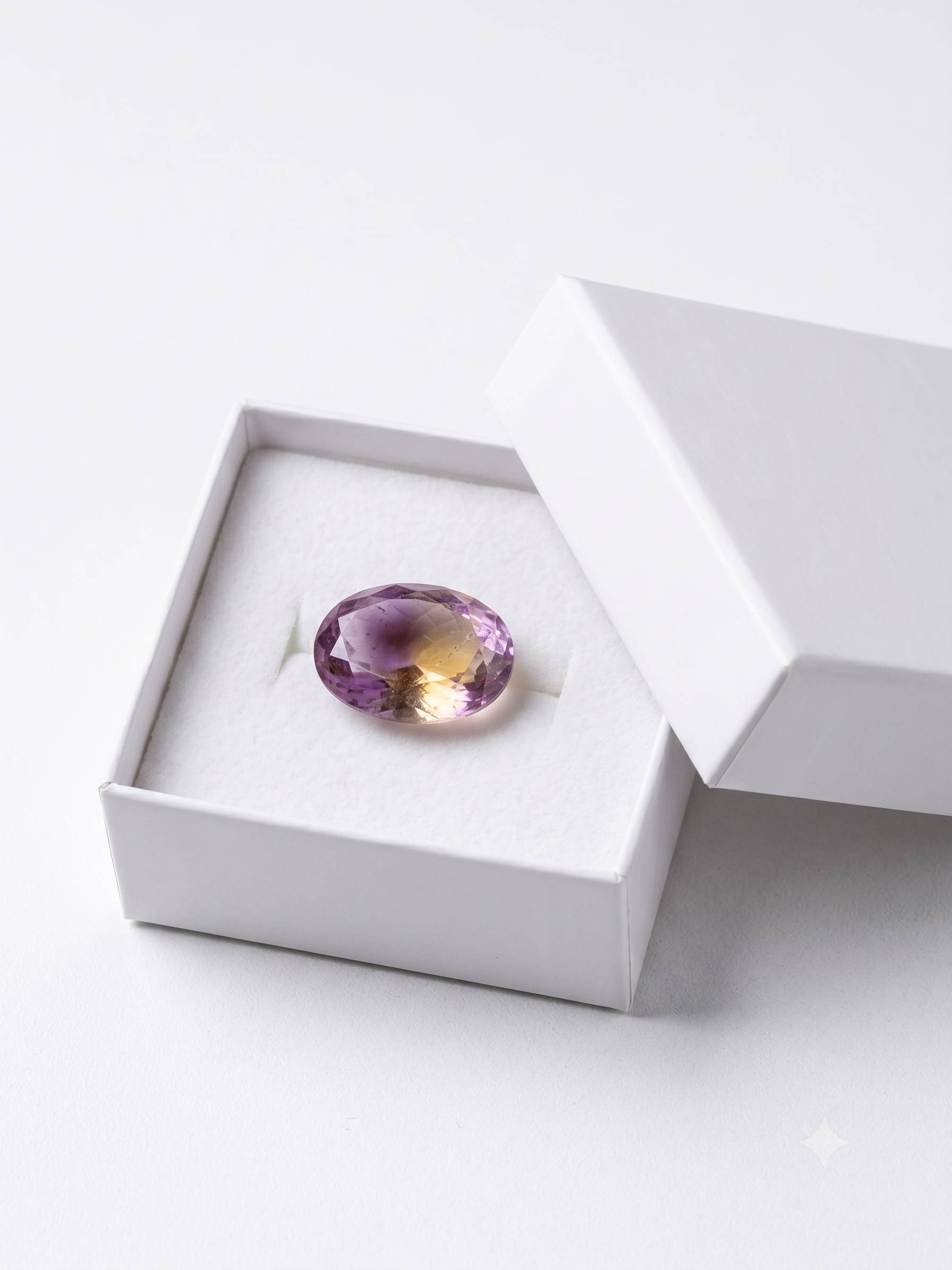 Premium Natural Bi-Color Ametrine Oval Cut Gemstone - Image 2
