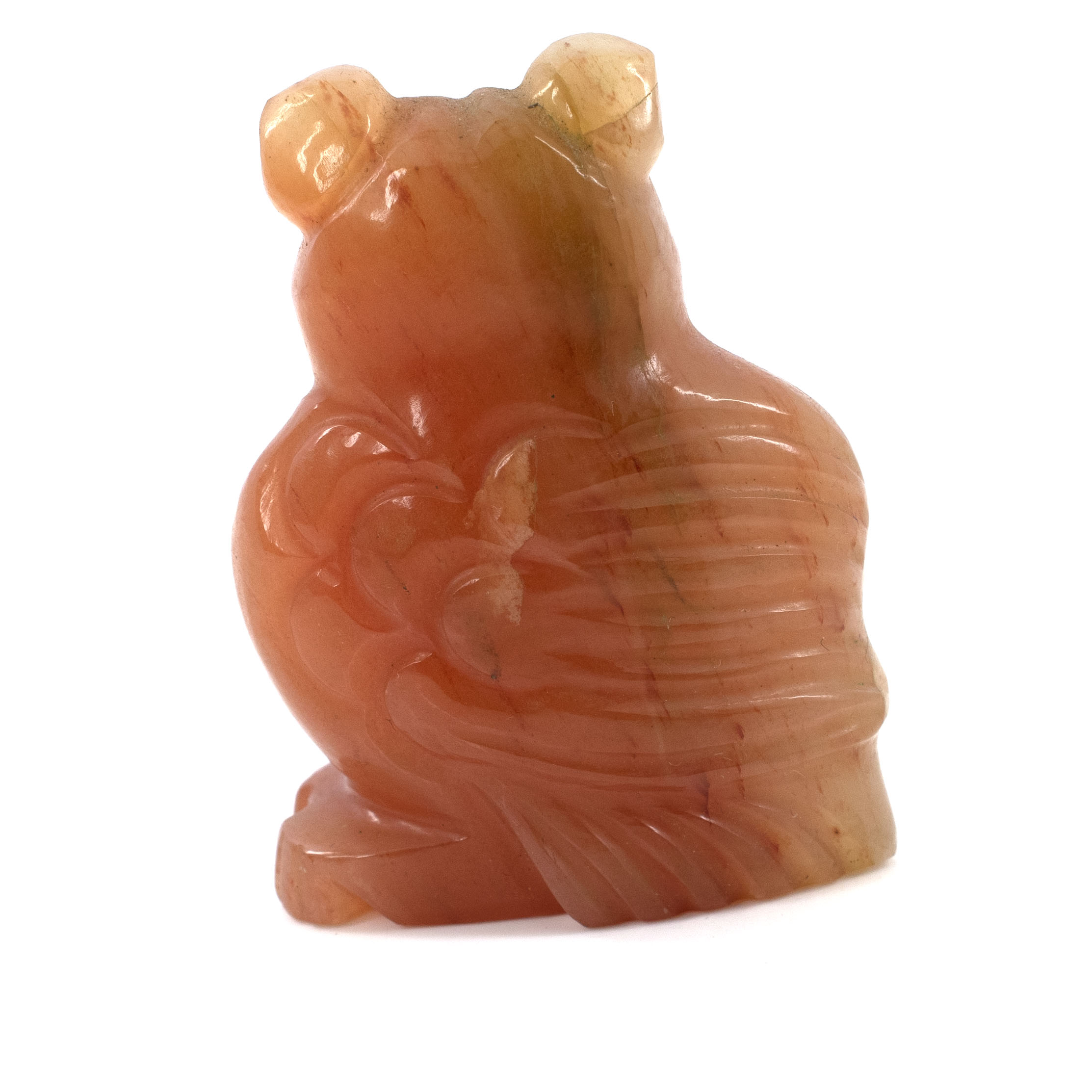 Natural Carnelian Owl Crystal Carving – Handcrafted Healing Gemstone Owl Statue for Wisdom & Protection - Image 2