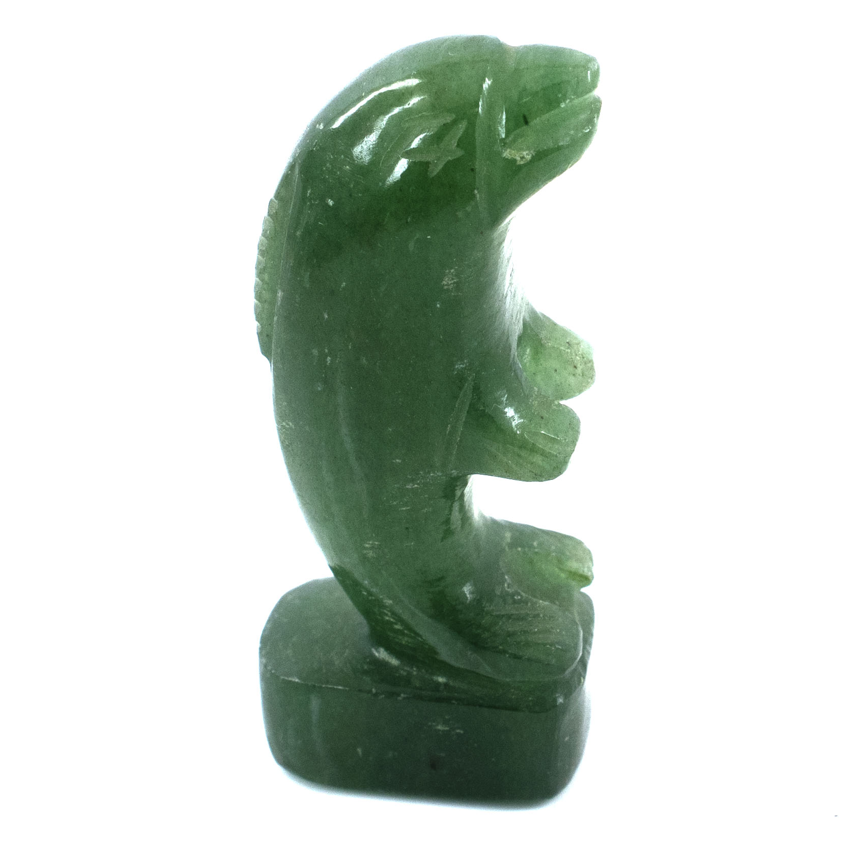 Natural Green Aventurine Dolphin Carving | Crystal Dolphin Figurine for Luck, Healing & Positivity - Image 4