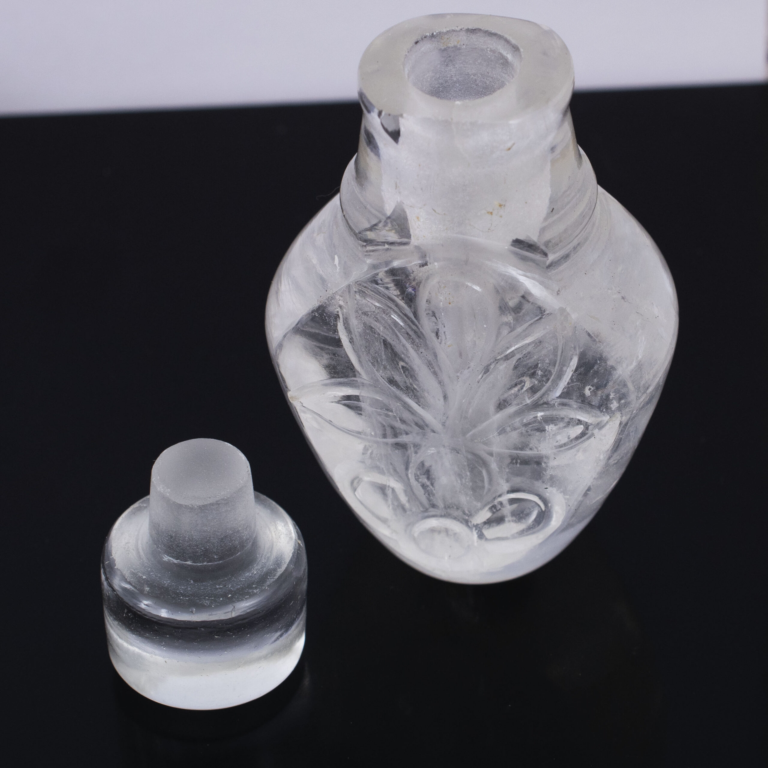 Crystal Quartz Perfume Bottle – Natural Healing Gemstone Bottle - Image 4