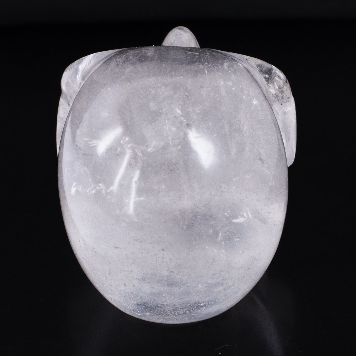 Natural Clear Quartz Crystal Skull – Handcrafted Healing Gemstone Skull for Energy Amplification & Protection - Image 2