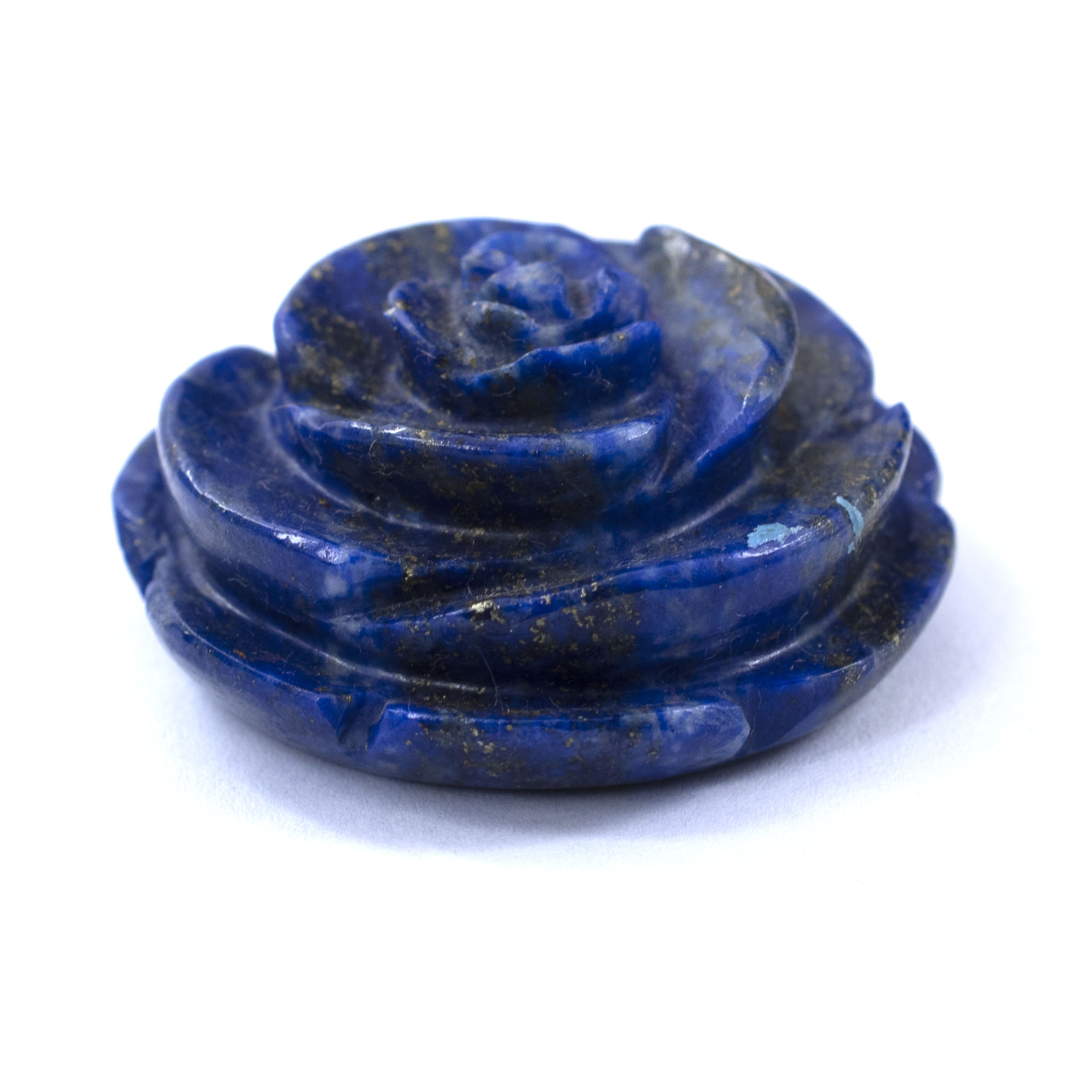 Natural Lapis Lazuli Hand Carved Rose Flower | Healing Crystal Rose for Love, Harmony & Home Décor - Image 2