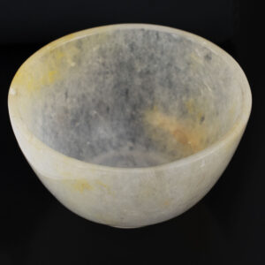 Natural White Whale Golden Quartz Hand Carved Healing Bowl | Crystal Energy Bowl for Meditation & Home Décor