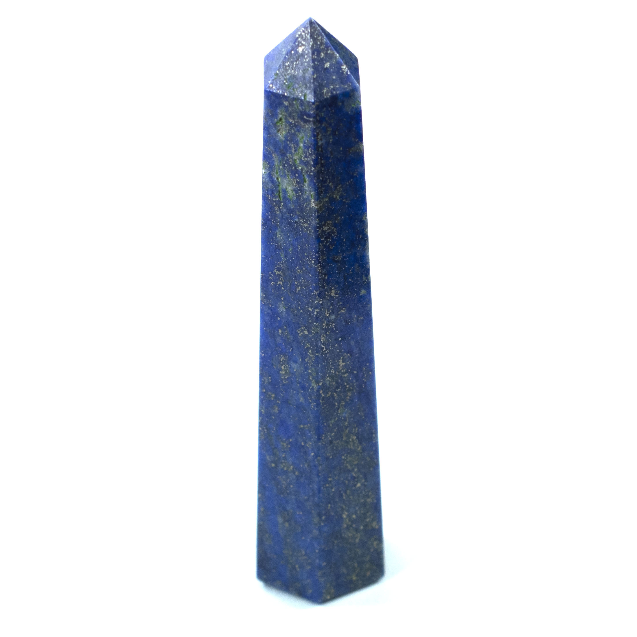 Natural Lapis Lazuli Crystal Tower Point | Hand Polished Healing Obelisk for Wisdom & Spiritual Growth
