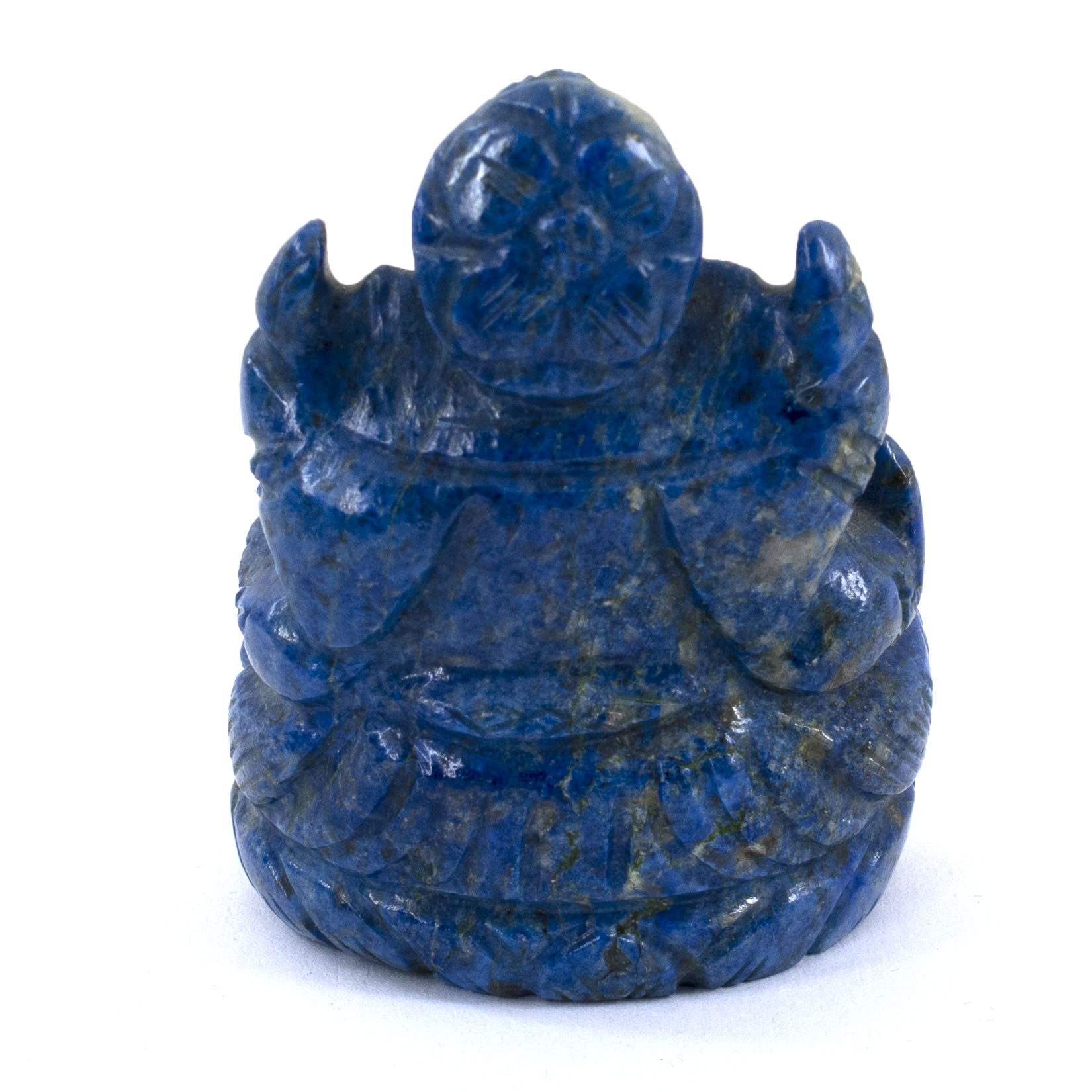 Natural Lapis Lazuli Ganesha Idol – Hand-Carved Crystal Ganesh Statue for Spiritual Healing & Vastu - Image 3