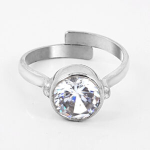 Natural Diamond Adjustable Ring