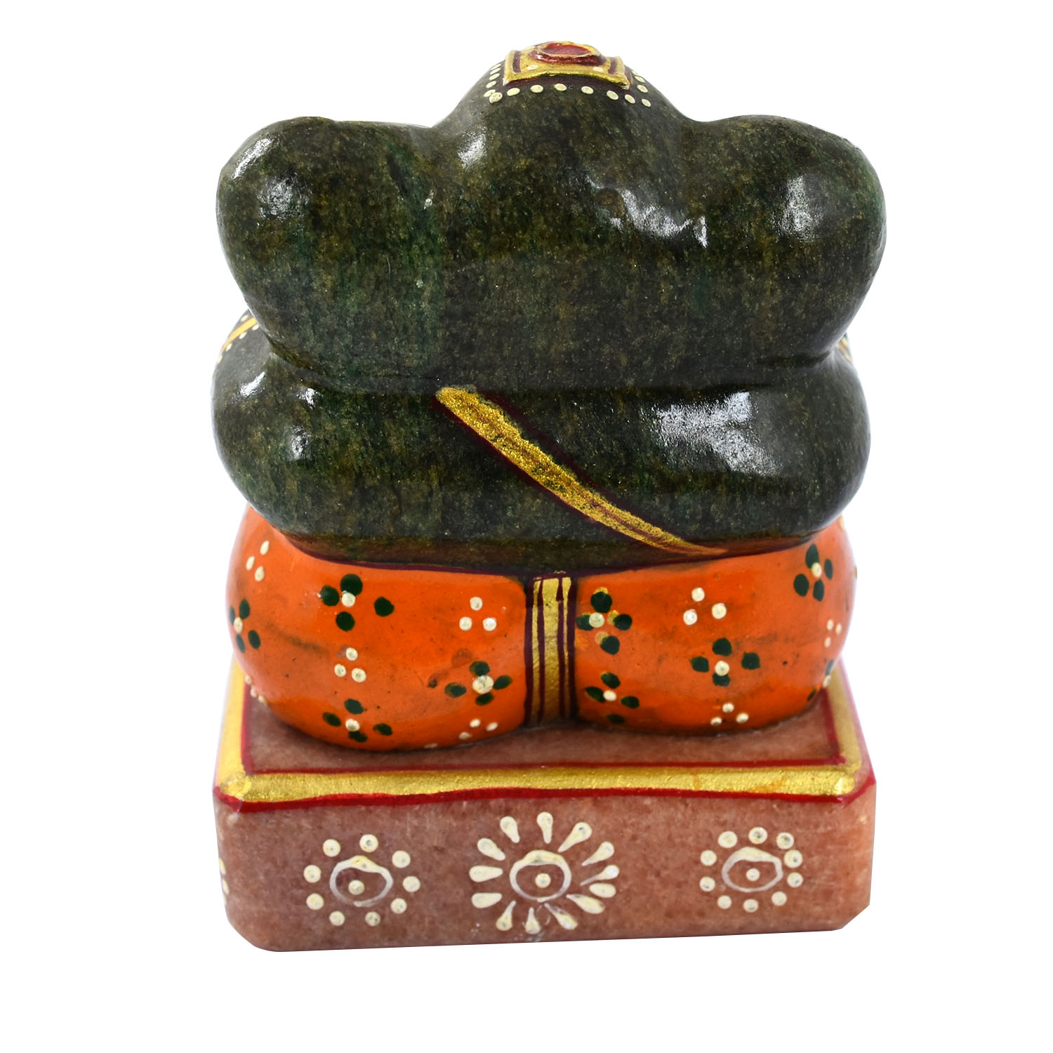 Natural Black Ganesha Idol – Handcrafted Spiritual Statue for Home & Office - Image 3