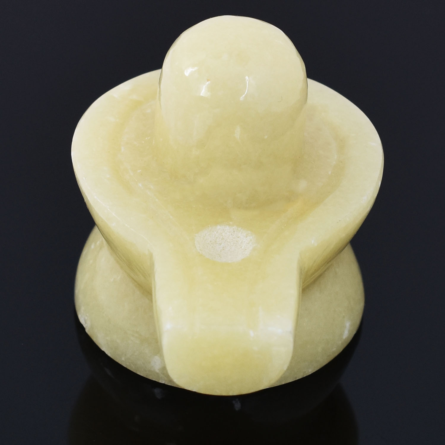 Natural Yellow Jade Shiva Lingam | Handcrafted Shivling for Home Temple, Meditation, Vastu & Spiritual Worship - Image 3