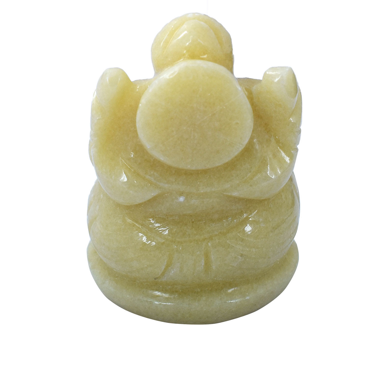 Natural Yellow Aventurine Ganesha Idol – Handcrafted Crystal Lord Ganesha Statue for Prosperity, Wisdom & Positive Energy - Image 2