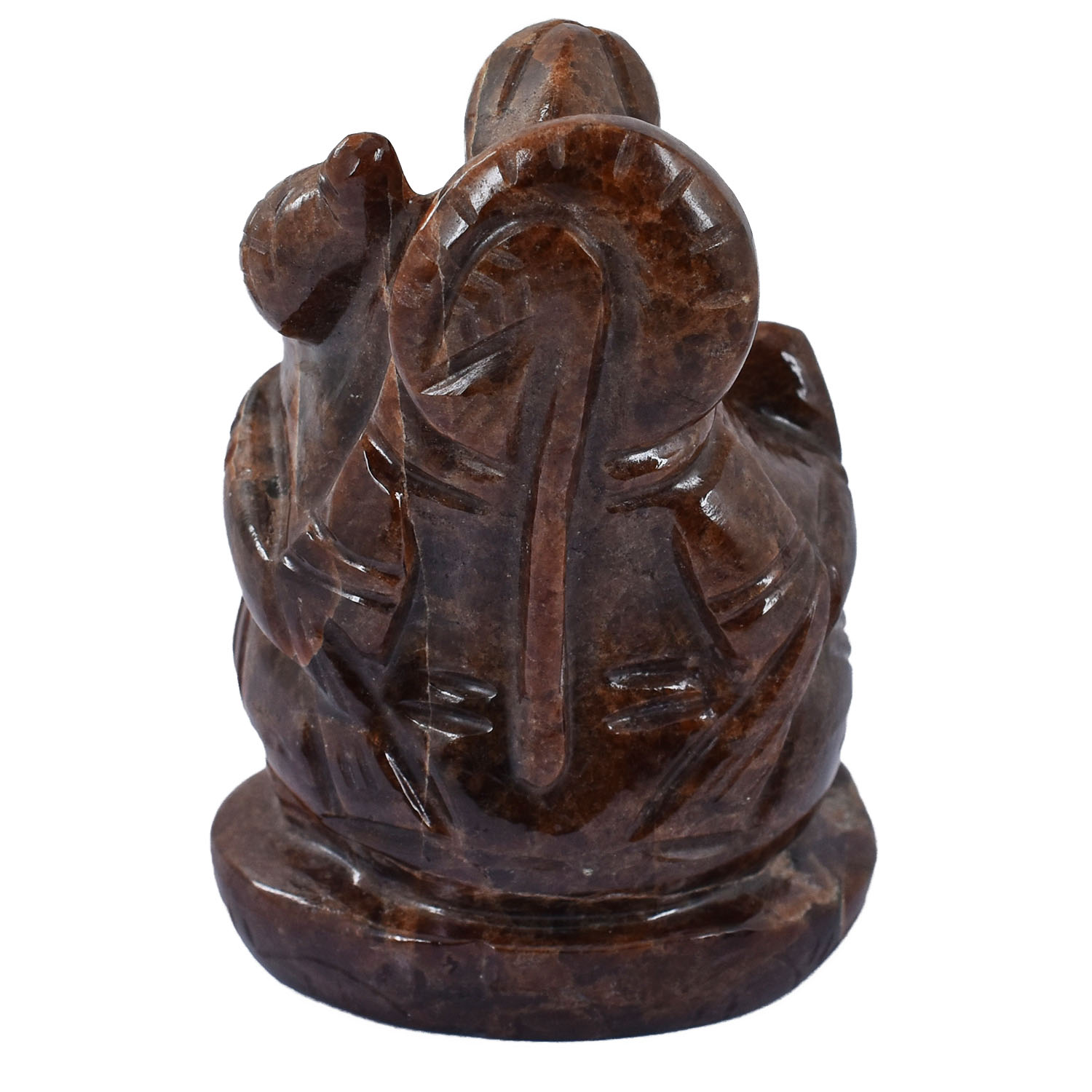 Natural Brown Stone Hand-Carved Bajrangbali (Lord Hanuman) Idol | Handmade Spiritual Statue for Home & Temple - Image 2