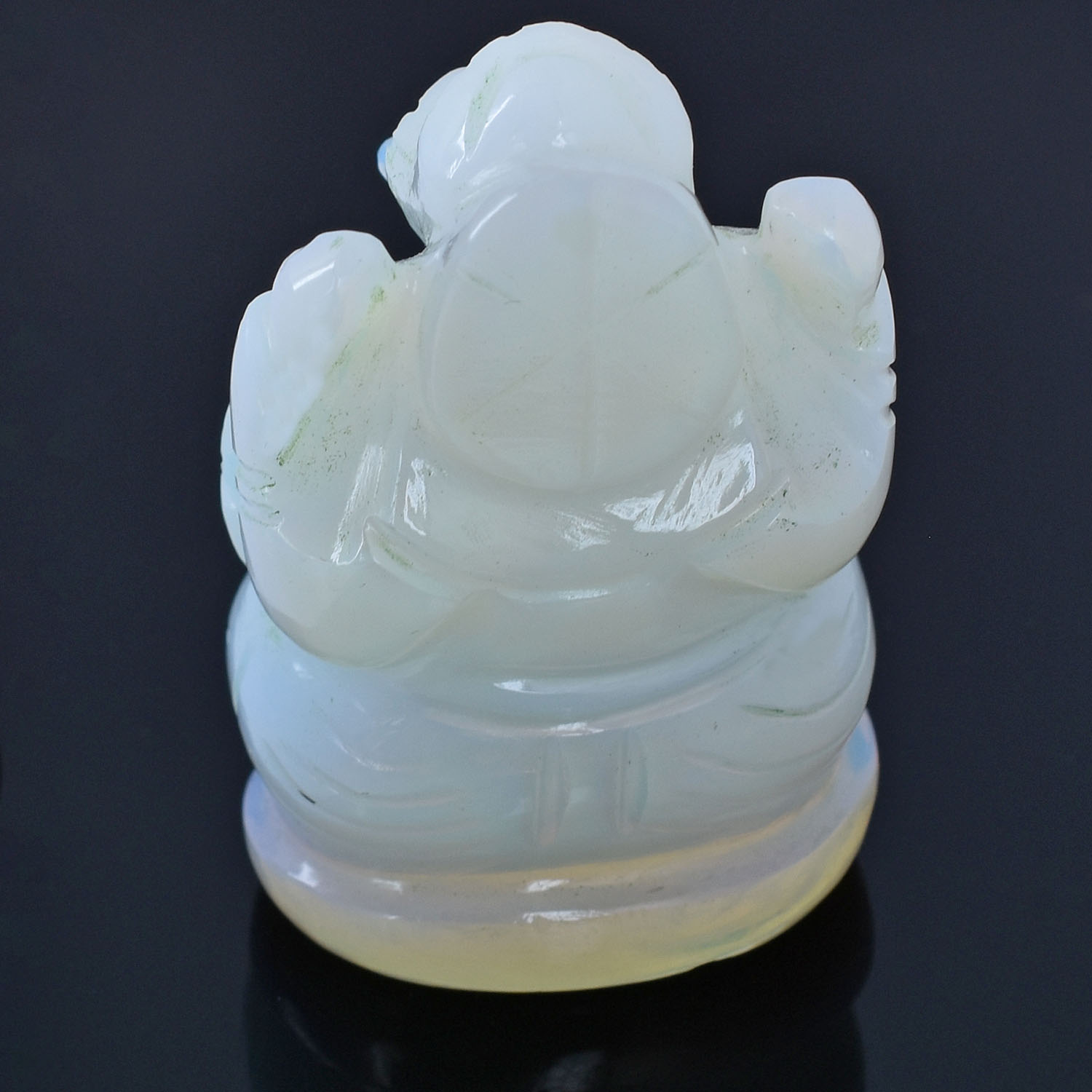 Opalite Lord Ganesha Idol – Hand-Carved Crystal Ganesh Statue for Spiritual Healing, Home Temple, Office & Vastu Decor - Image 3