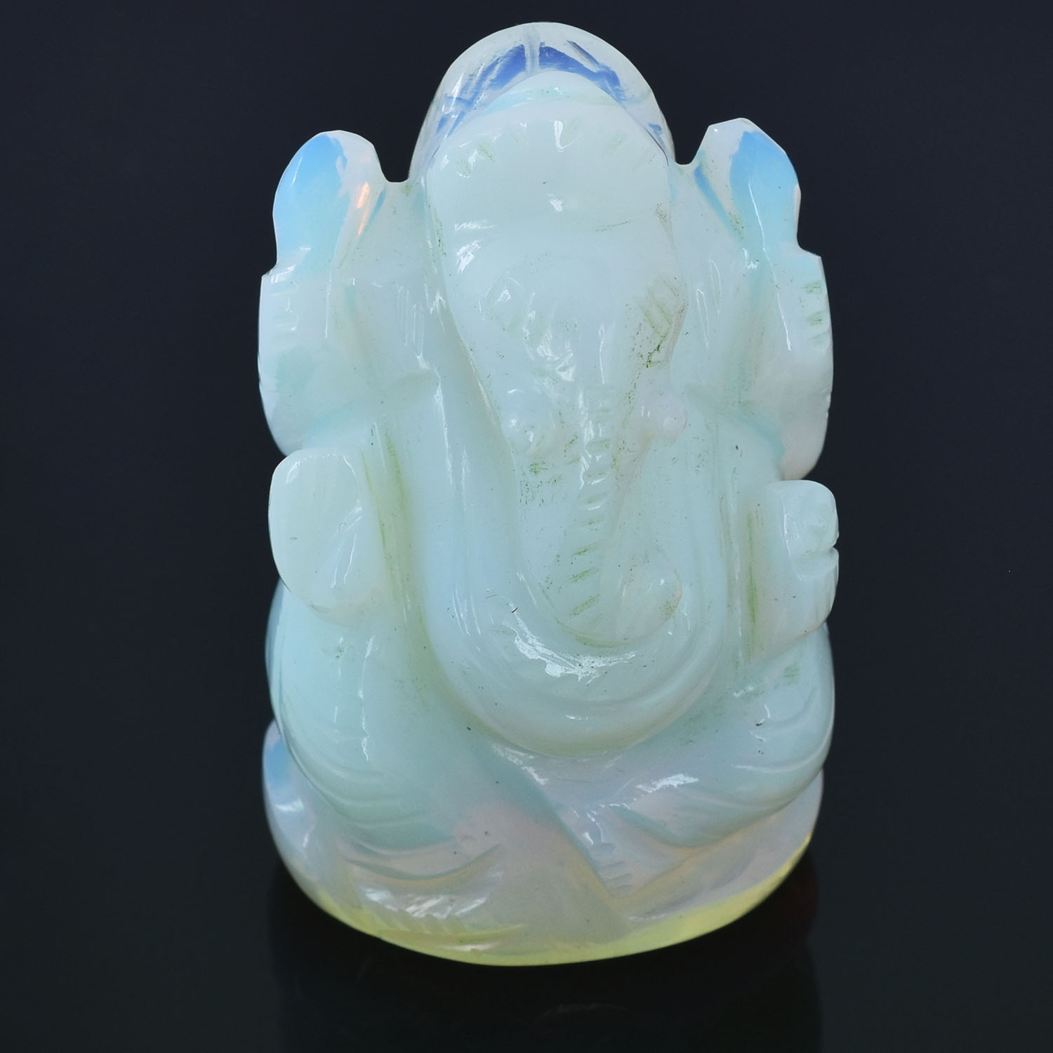 Opalite Lord Ganesha Idol – Hand-Carved Crystal Ganesh Statue for Spiritual Healing, Home Temple, Office & Vastu Decor - Image 4