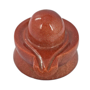 Natural Goldstone Shiva Lingam – Handcrafted Sacred Crystal Shivling for Spiritual Healing, Meditation & Home Temple