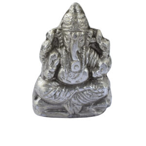 Silver-Finish Lord Ganesha Idol