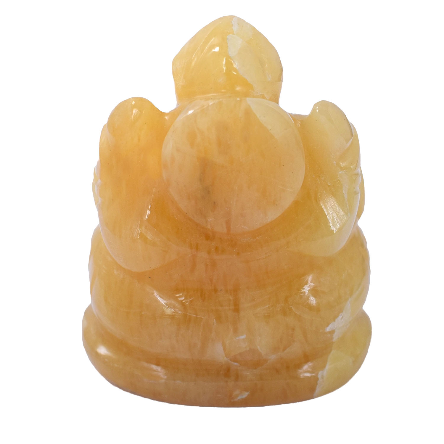 Natural Yellow Calcite Lord Ganesha Idol – Hand-Carved Crystal Ganesh Statue for Prosperity, Wisdom & Positive Energy - Image 3