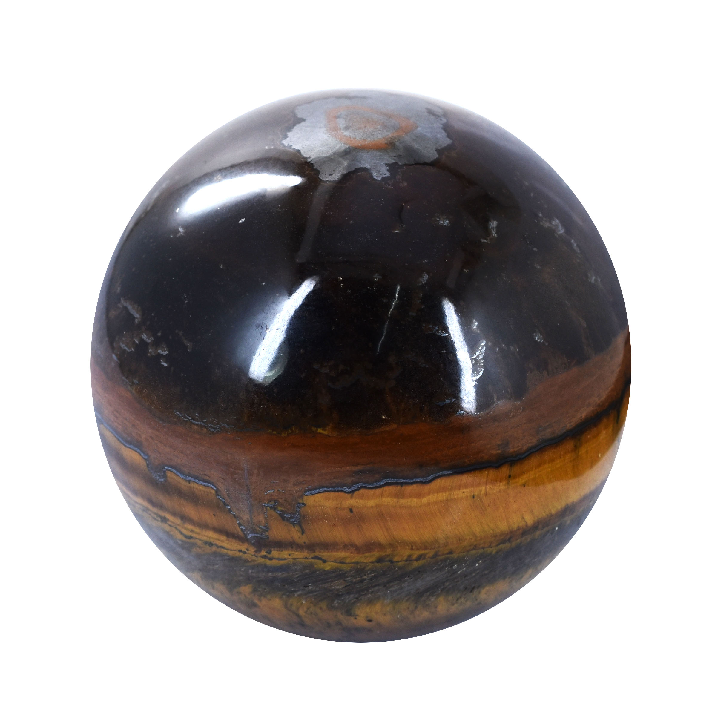 Natural Tiger Eye Crystal Sphere - Image 3