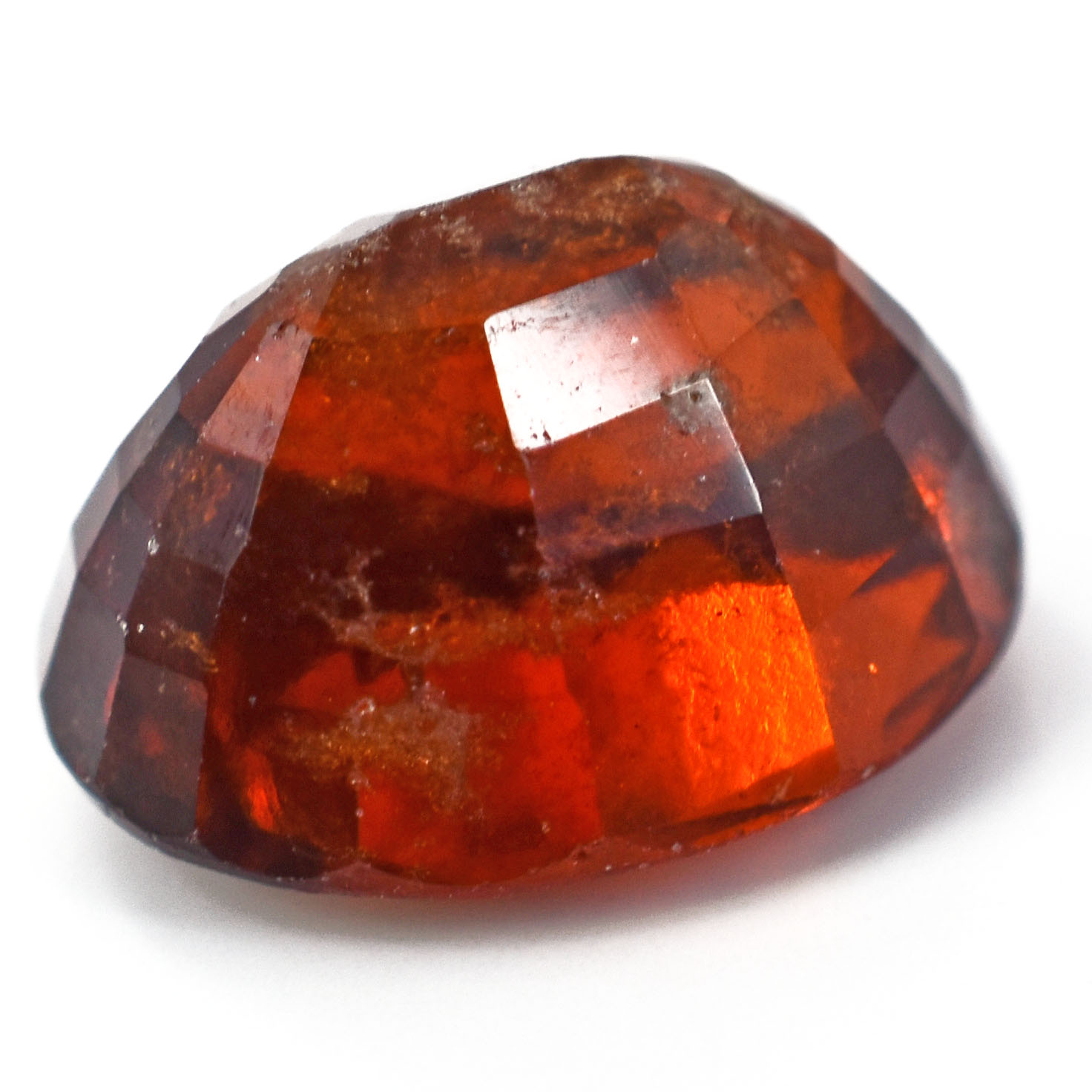 Natural Hessonite (Gomed) 5.72 CTS – Certified Oval Mixed Cut Loose Gemstone - Image 3