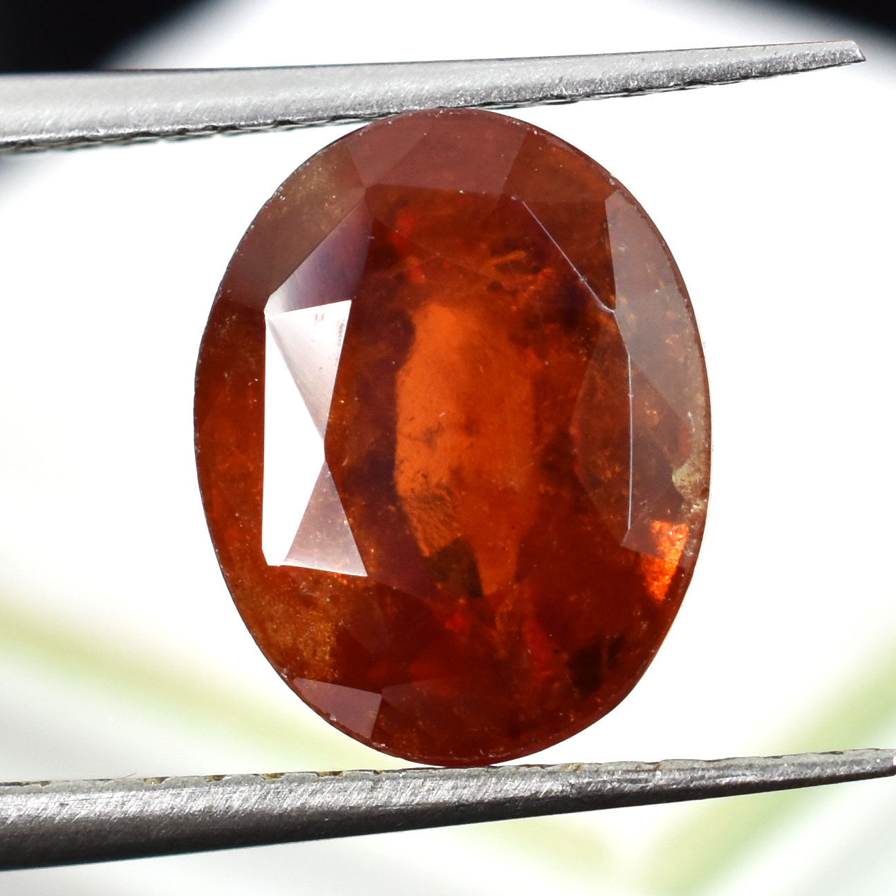 Natural Hessonite (Gomed) 5.72 CTS – Certified Oval Mixed Cut Loose Gemstone - Image 8
