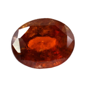 Natural Hessonite (Gomed) 5.72 CTS – Certified Oval Mixed Cut Loose Gemstone
