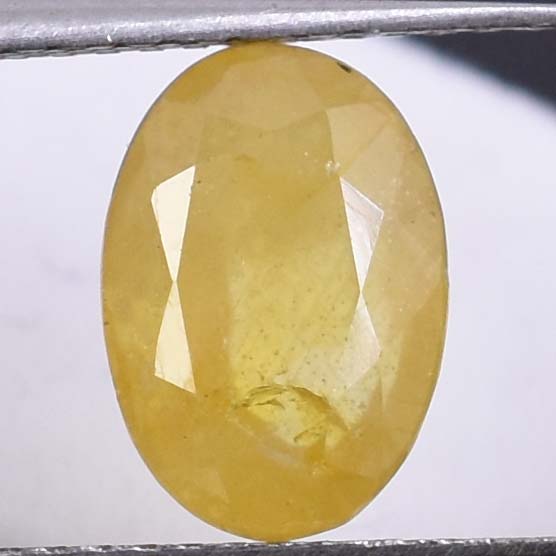 Natural Yellow Sapphire (Pukhraj) – 4.70 Carat Certified Yellow Sapphire Gemstone | Oval Mixed Cut - Image 4